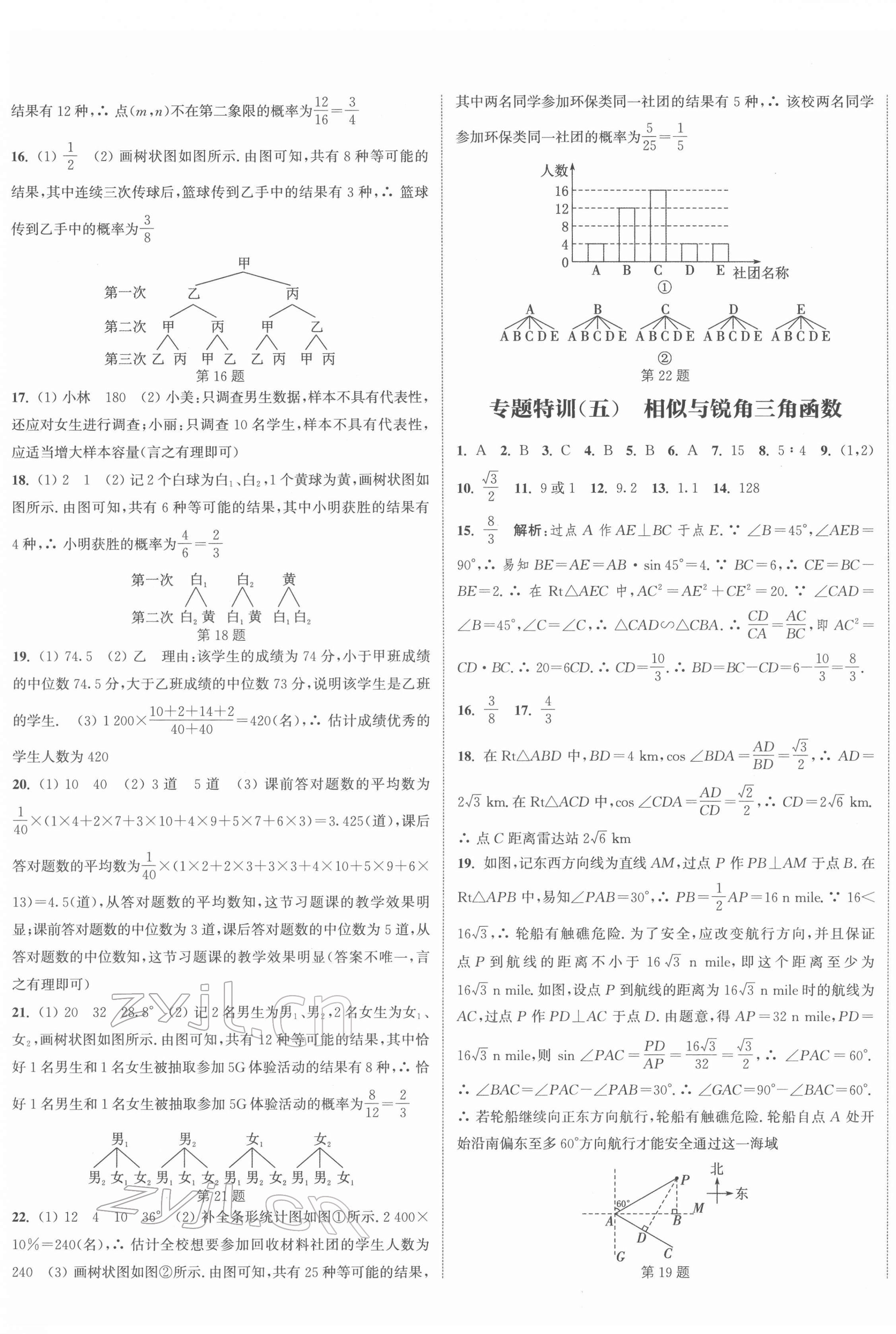 2022年通城學(xué)典決勝中考數(shù)學(xué)南通專用 第5頁(yè)