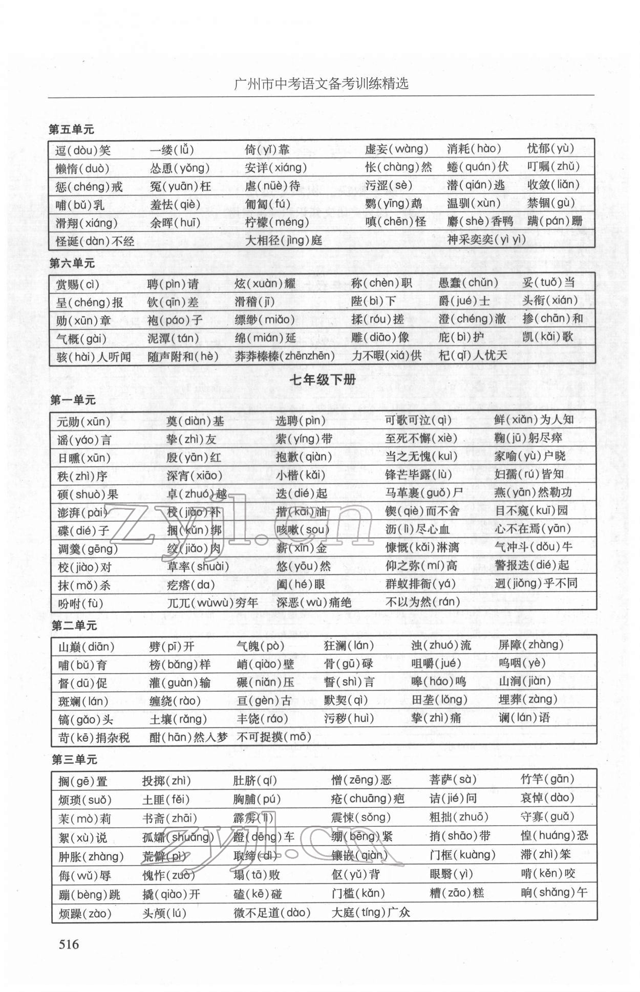 2022年廣州市中考語文備考訓練精選 第2頁