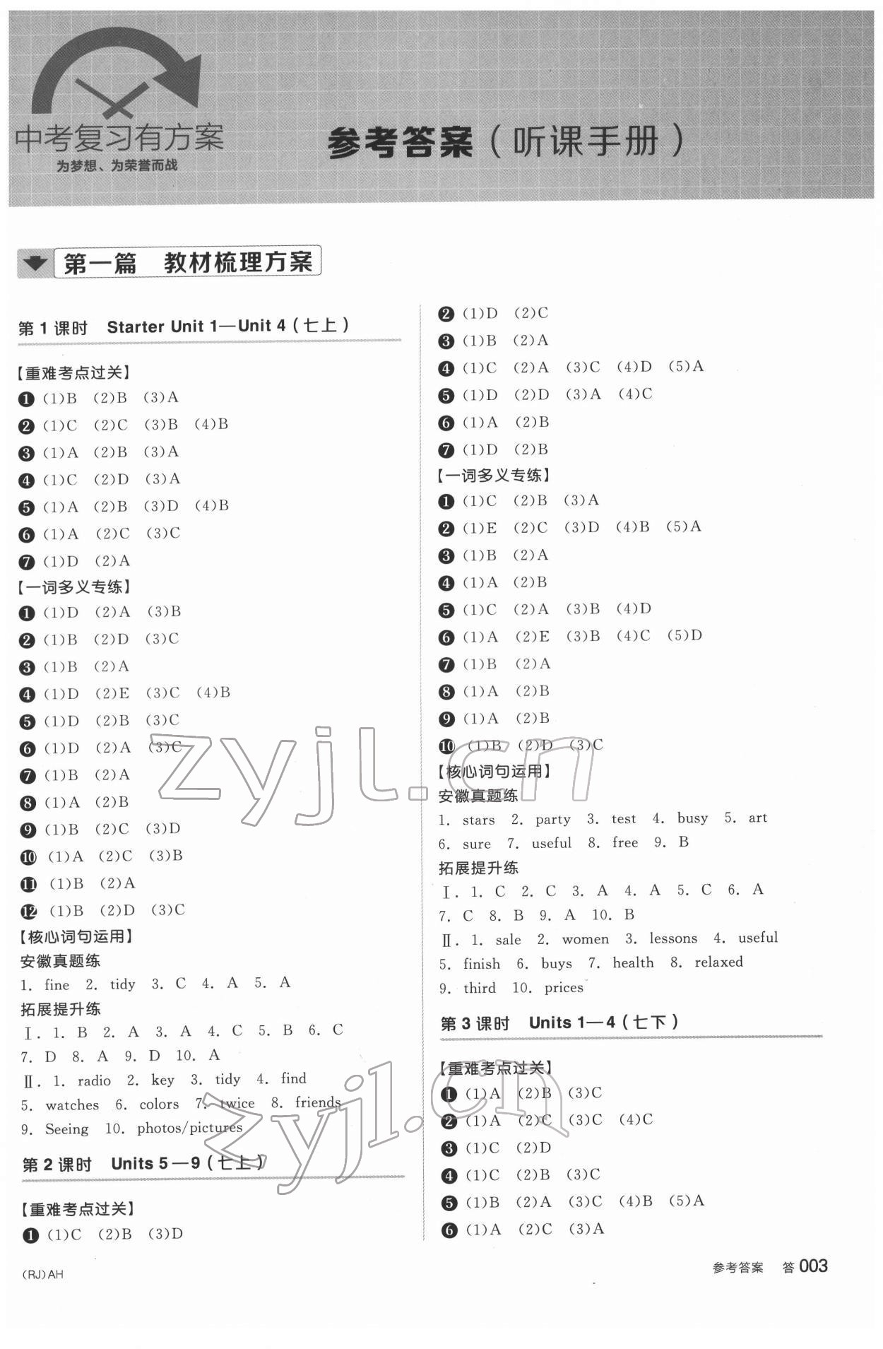 2022年全品中考復(fù)習(xí)方案英語(yǔ)安徽專版 第1頁(yè)