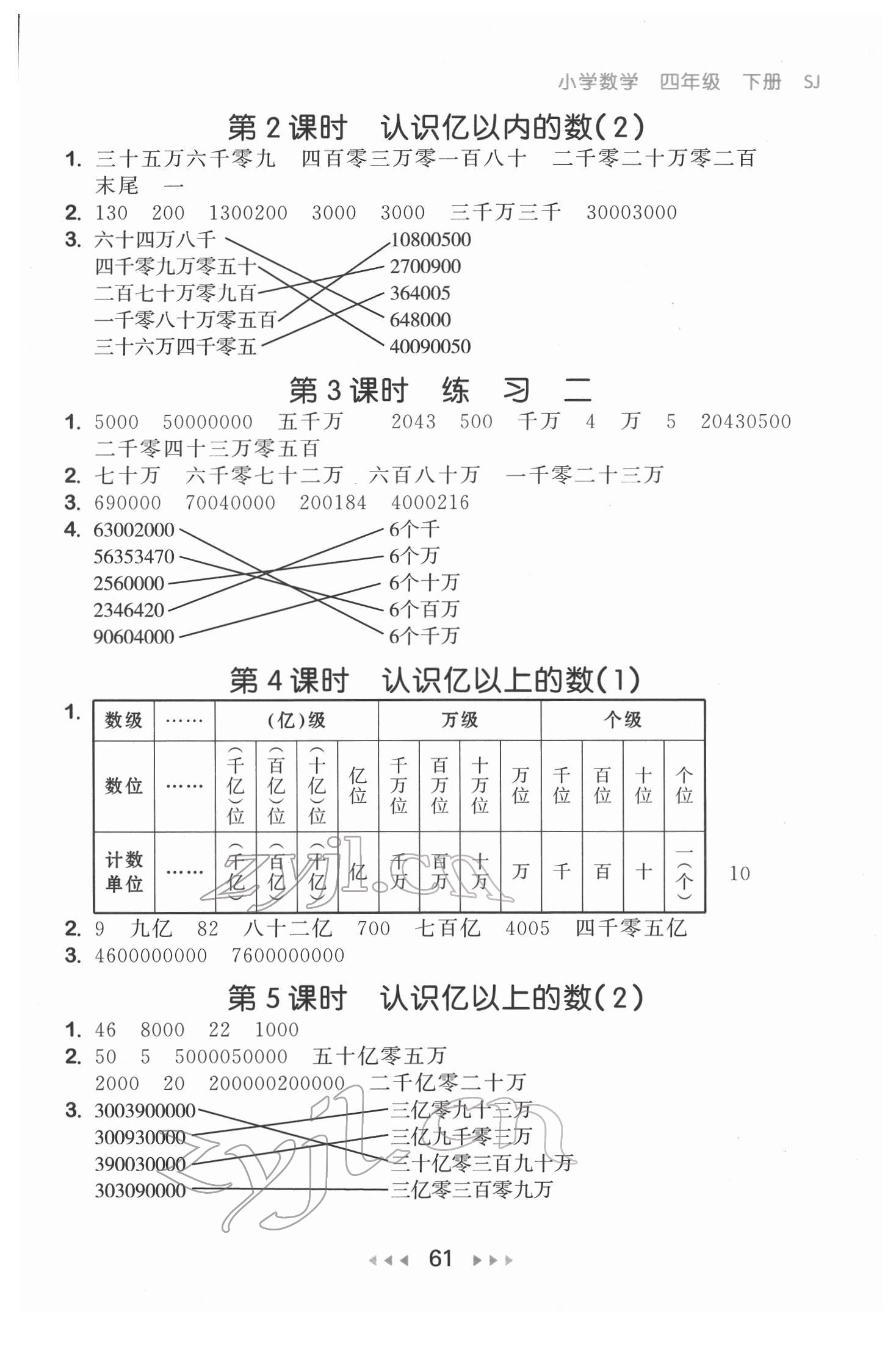 2022年53隨堂測(cè)四年級(jí)數(shù)學(xué)下冊(cè)蘇教版 第3頁(yè)