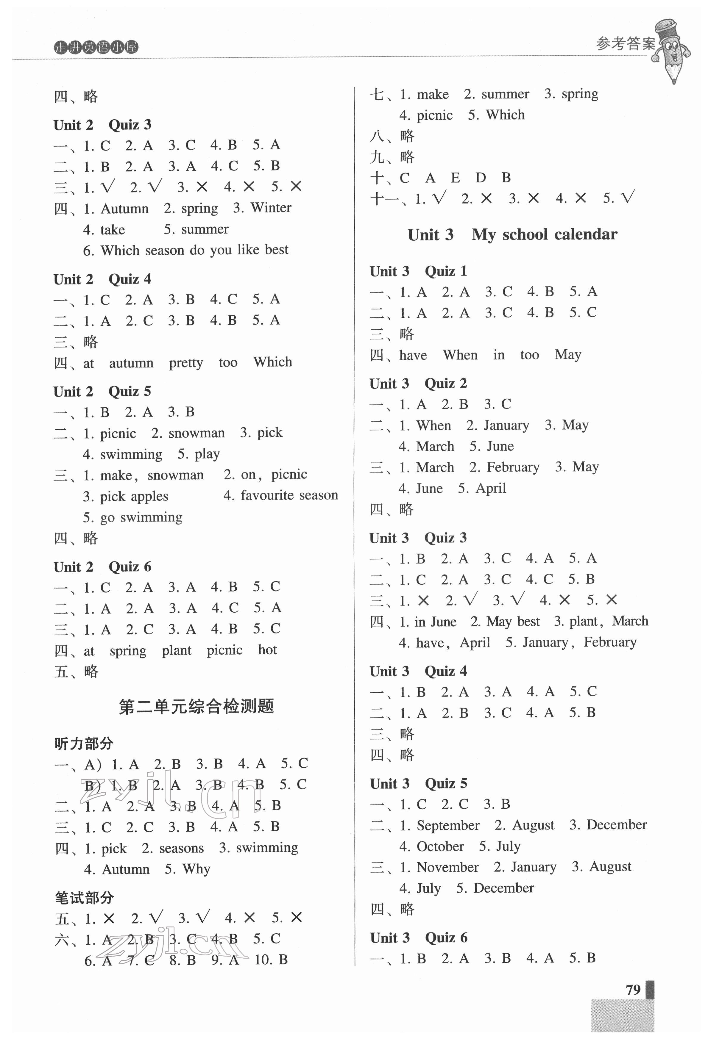 2022年走進英語小屋五年級英語下冊人教版 第2頁