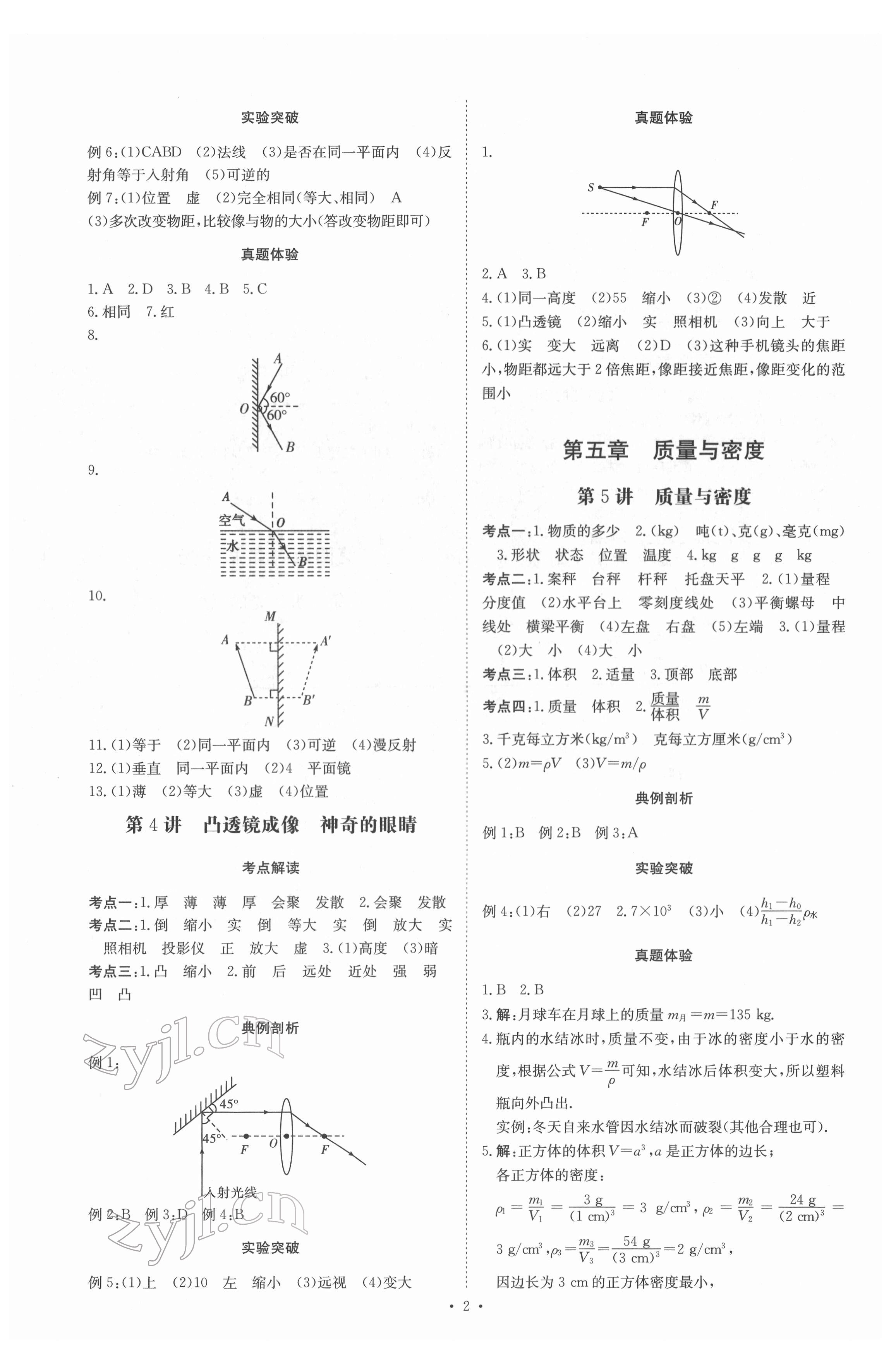 2022年創(chuàng)意課堂中考總復(fù)習(xí)指導(dǎo)物理福建專版 第2頁