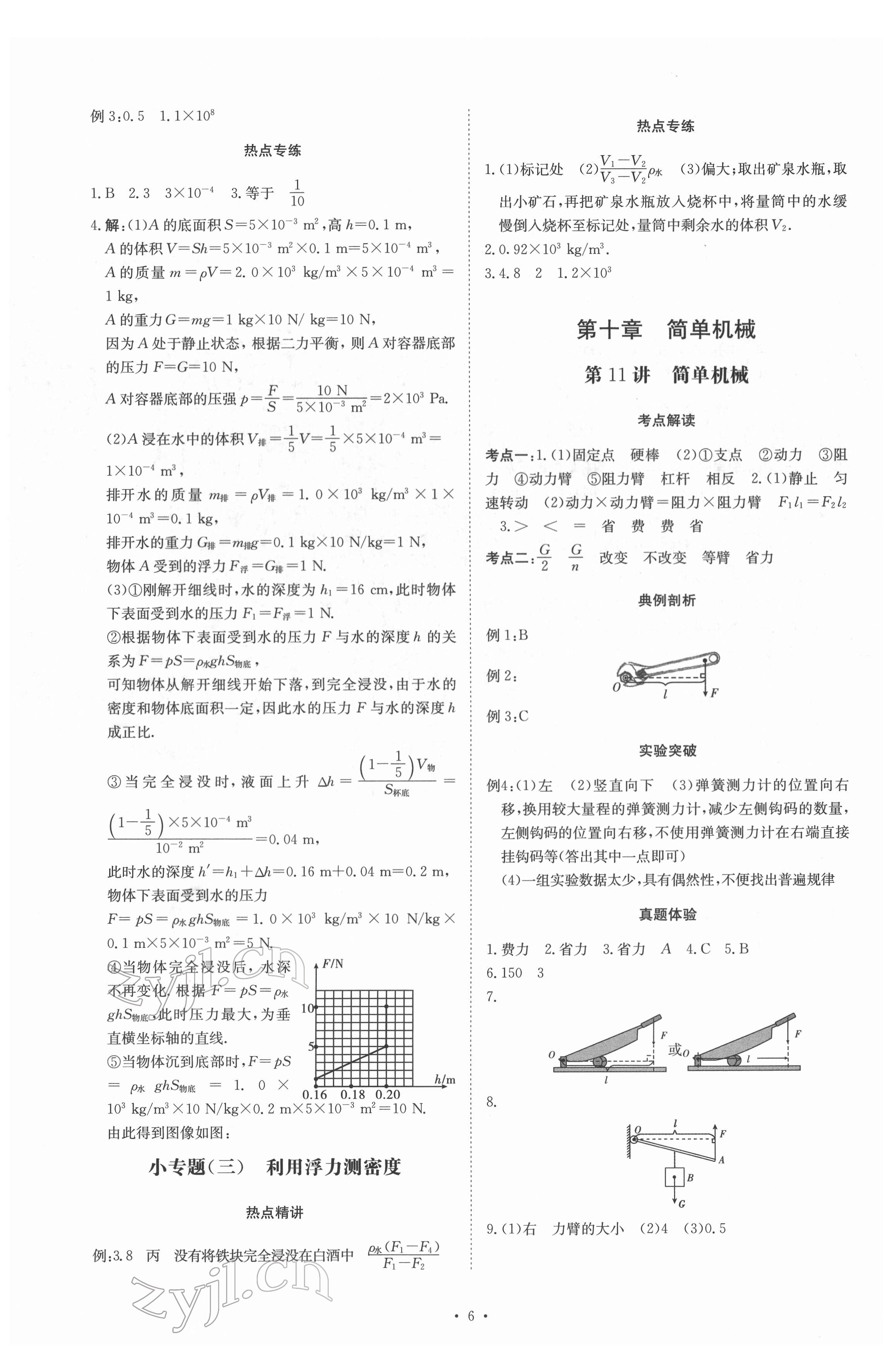 2022年創(chuàng)意課堂中考總復(fù)習(xí)指導(dǎo)物理福建專版 第6頁