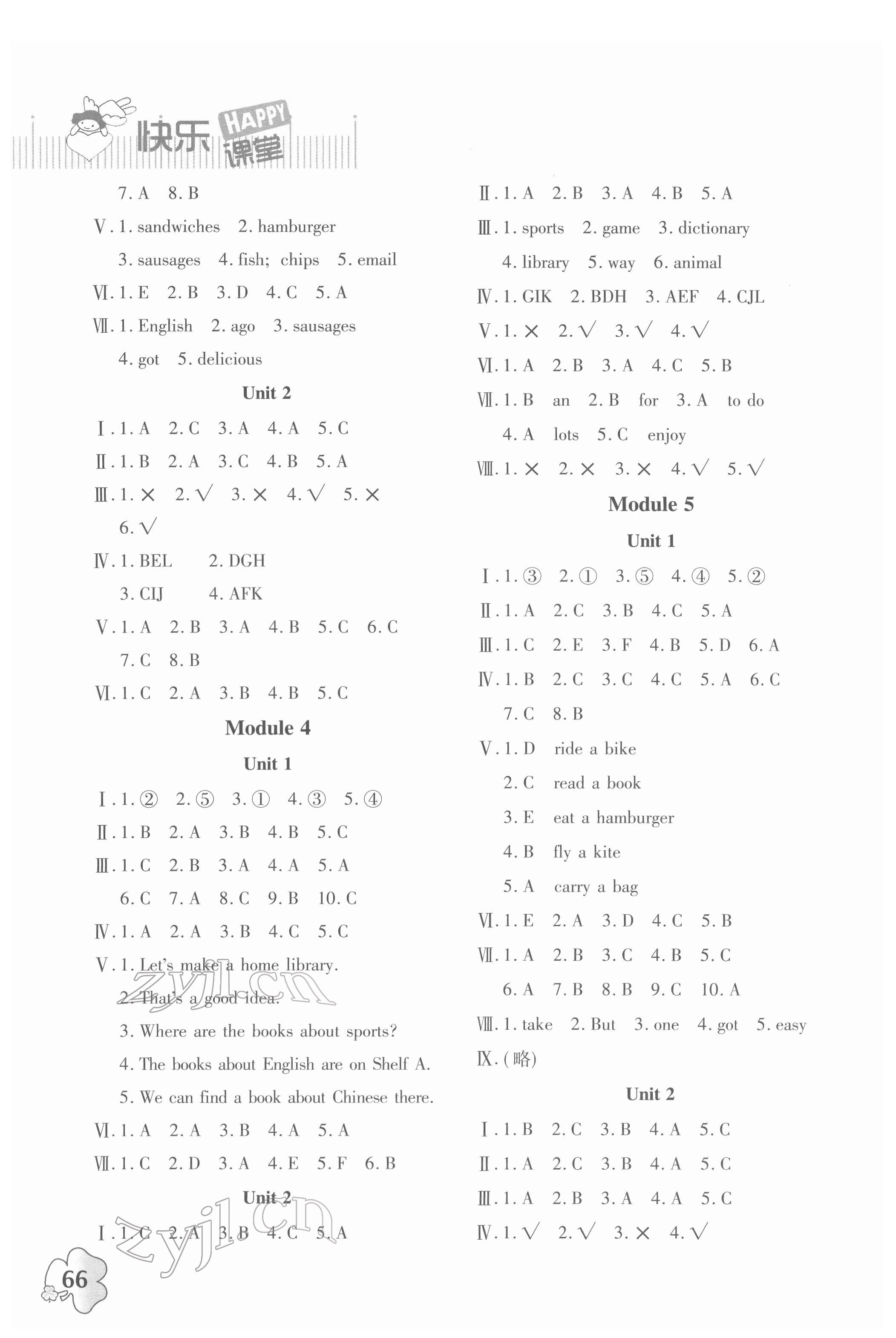 2022年快樂課堂五年級(jí)英語(yǔ)下冊(cè)外研版 第2頁(yè)