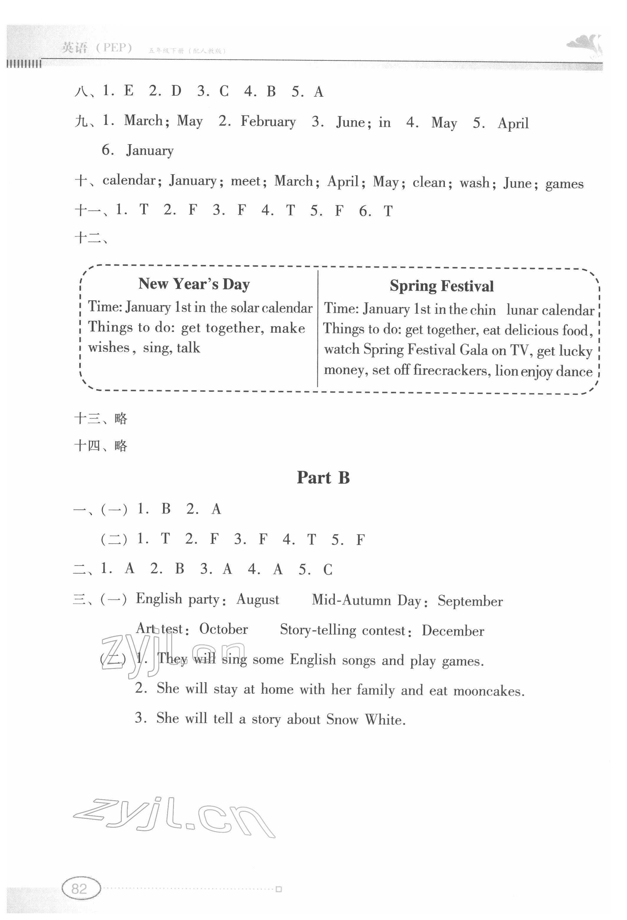 2022年南方新課堂金牌學(xué)案五年級(jí)英語(yǔ)下冊(cè)人教版 第6頁(yè)