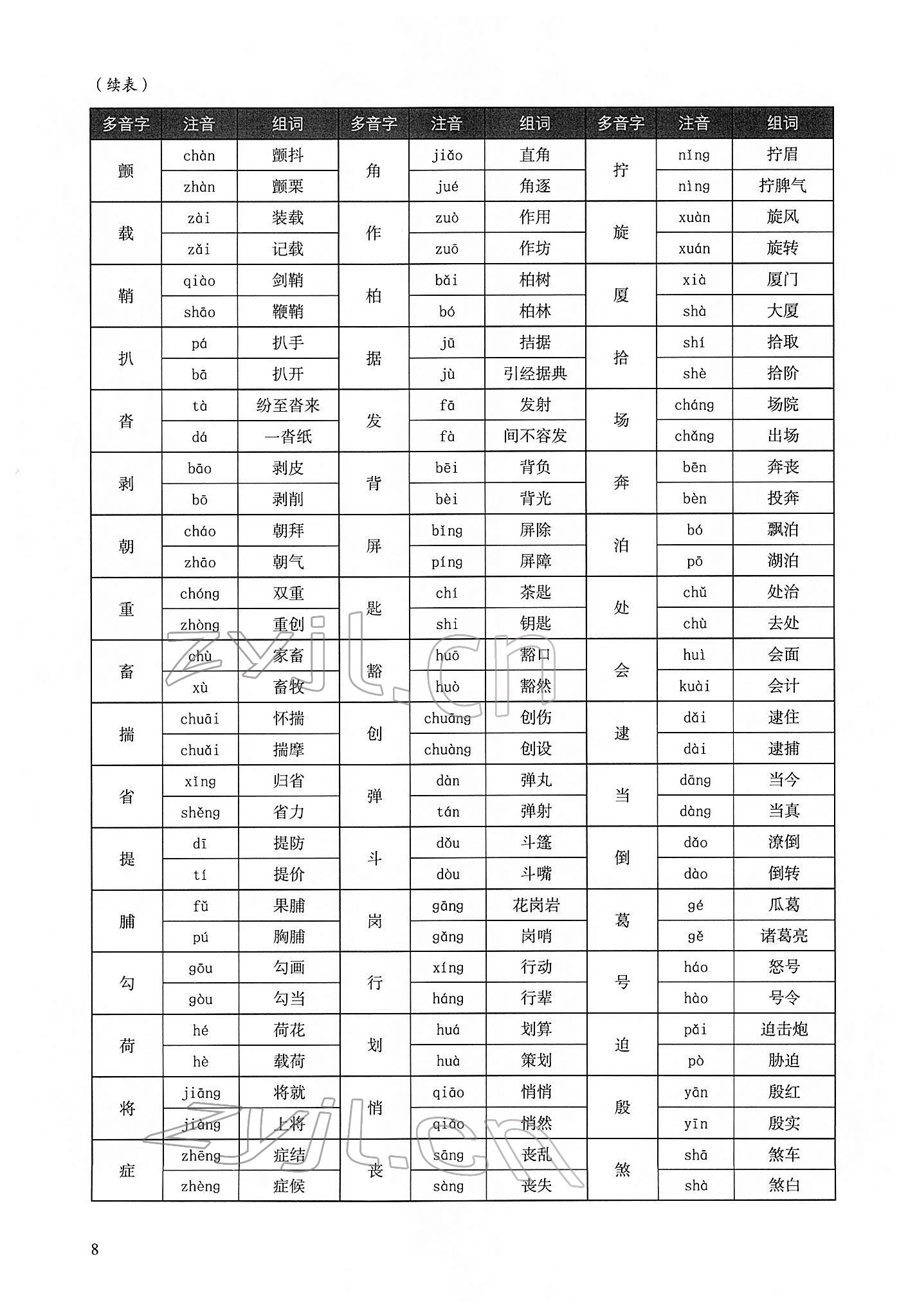 2022年中考高效复习学与教语文广州专用 第8页