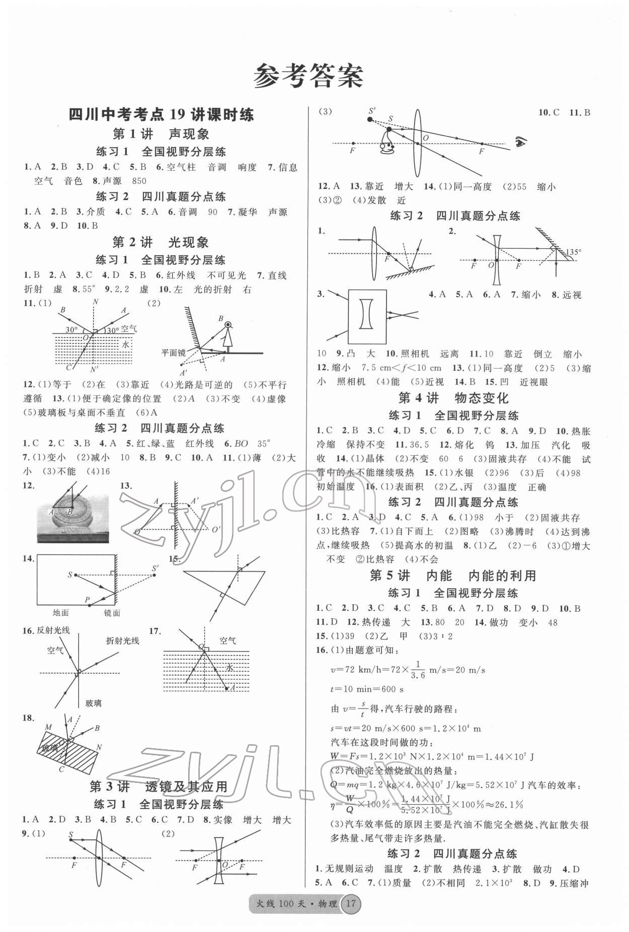 2022年火線100天法物理德陽專版 第1頁