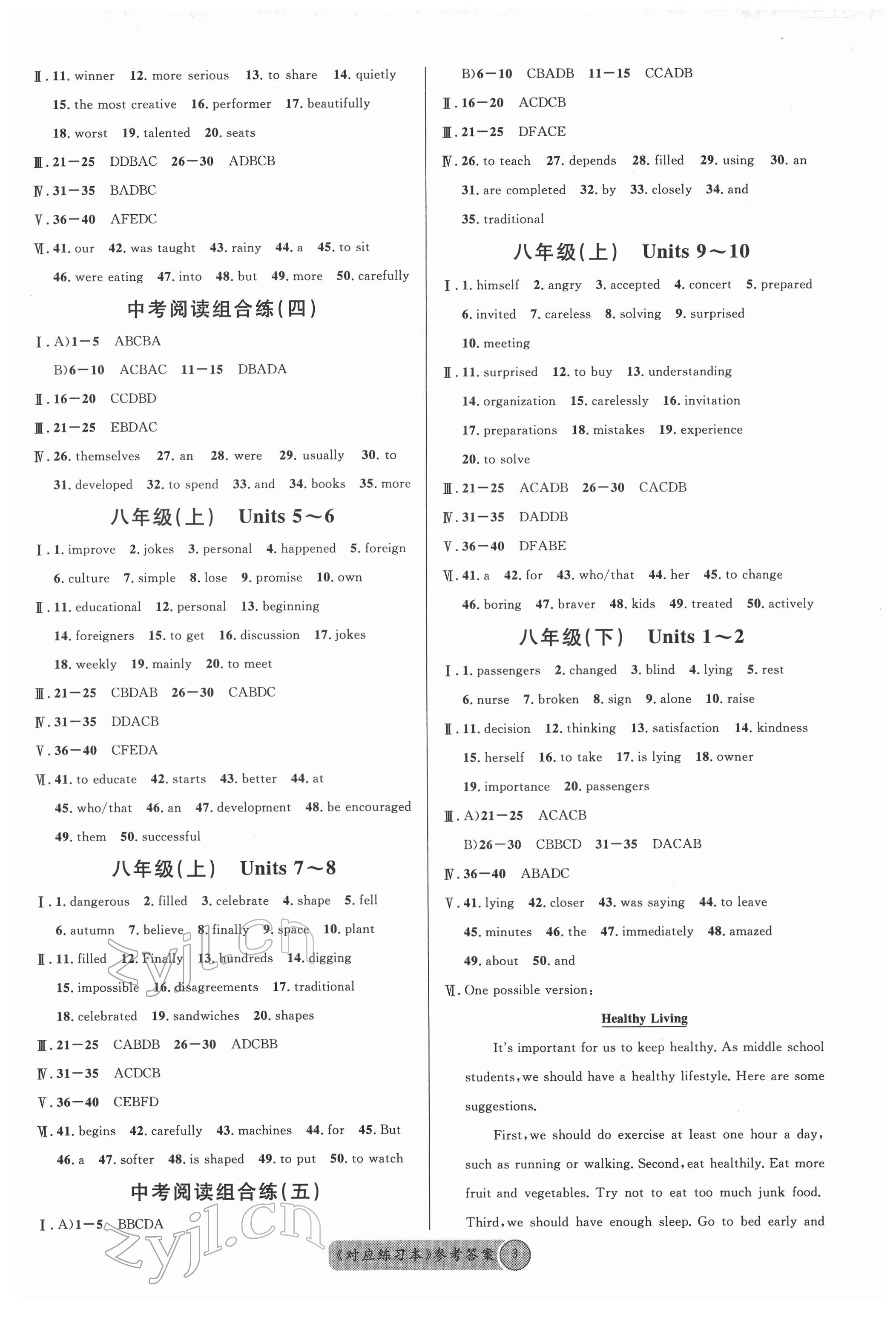 2022年火线100天英语德阳专版 第3页