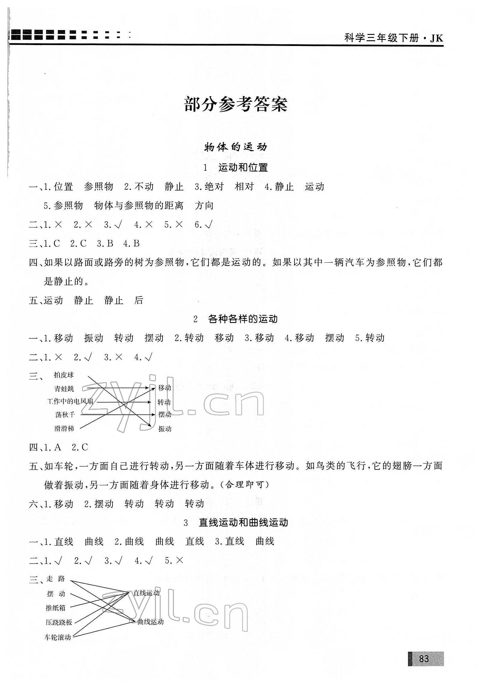 2022年花山小狀元學(xué)習(xí)力提升達(dá)標(biāo)三年級(jí)科學(xué)下冊(cè)教科版 第1頁(yè)