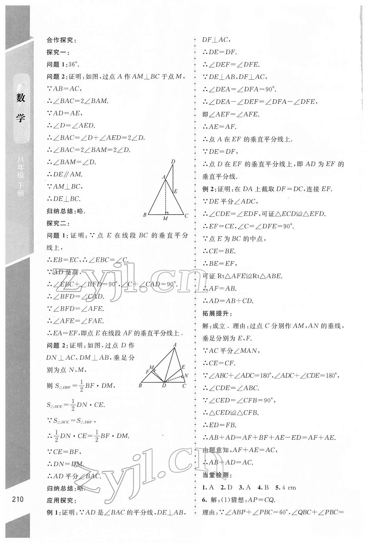 2022年课堂精练八年级数学下册北师大版大庆专版 第12页