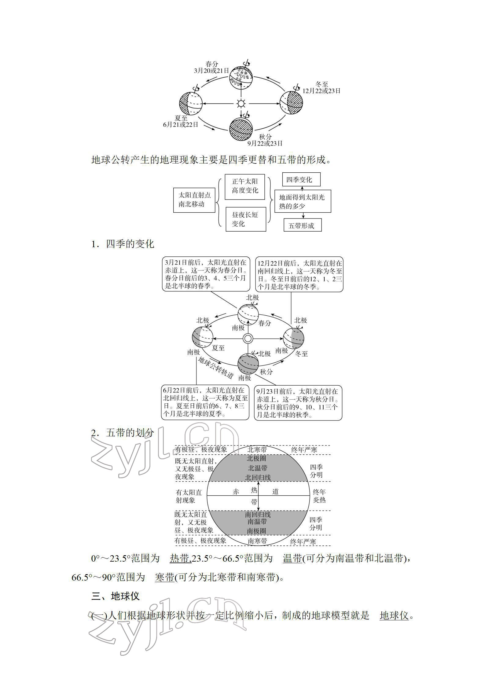 2022年新中考復(fù)習(xí)指南長江少年兒童出版社地理宜昌專版 參考答案第3頁