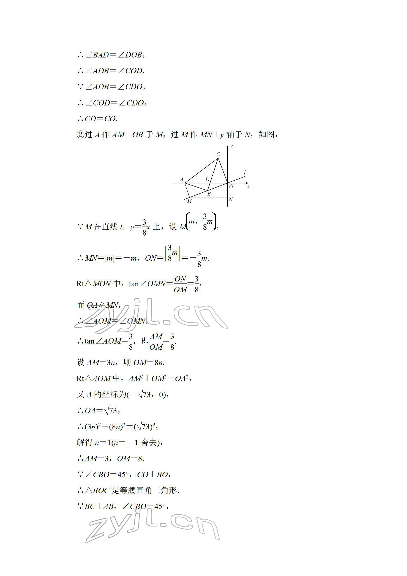 2022年中考復(fù)習(xí)指南長江少年兒童出版社數(shù)學(xué)人教版宜昌專版 參考答案第66頁