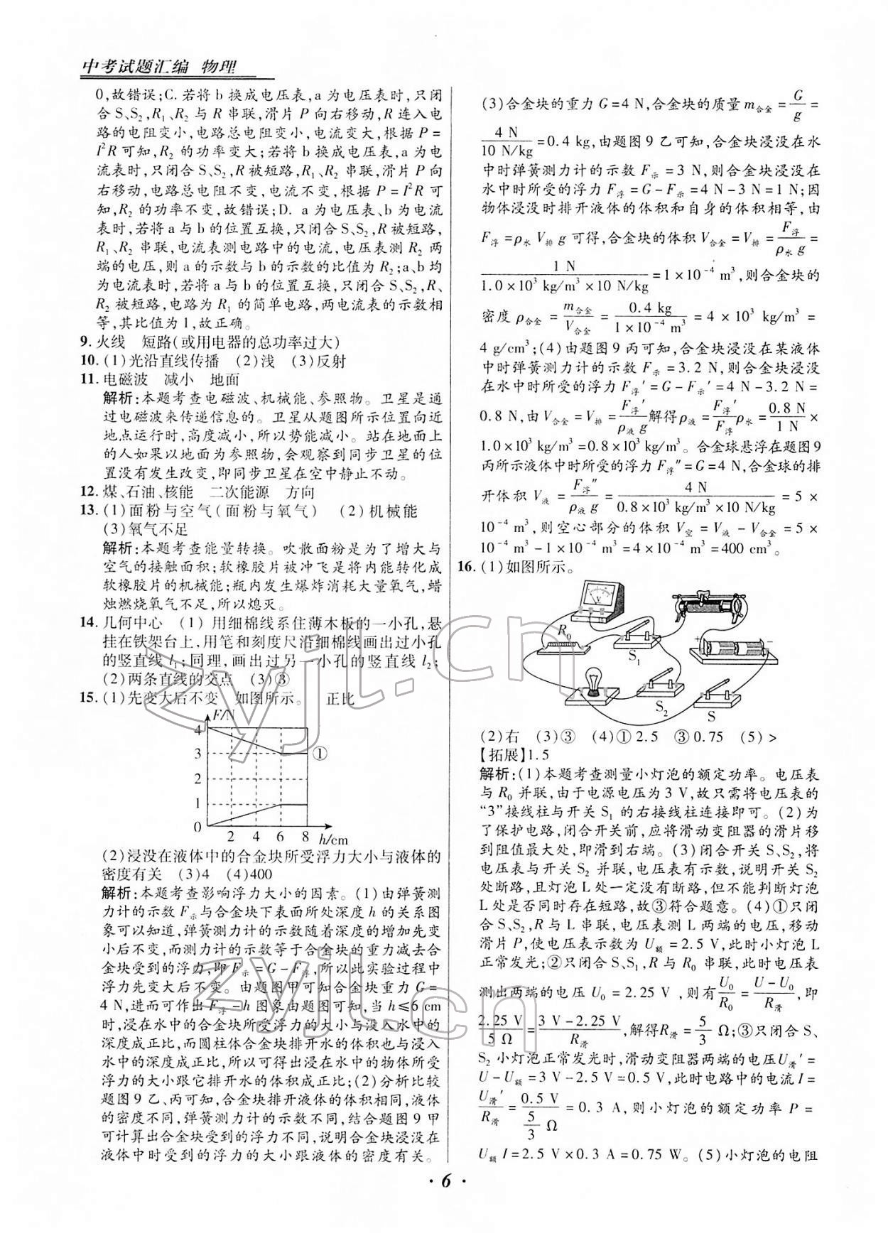 2022年授之以渔中考试题汇编物理河北专版 第6页