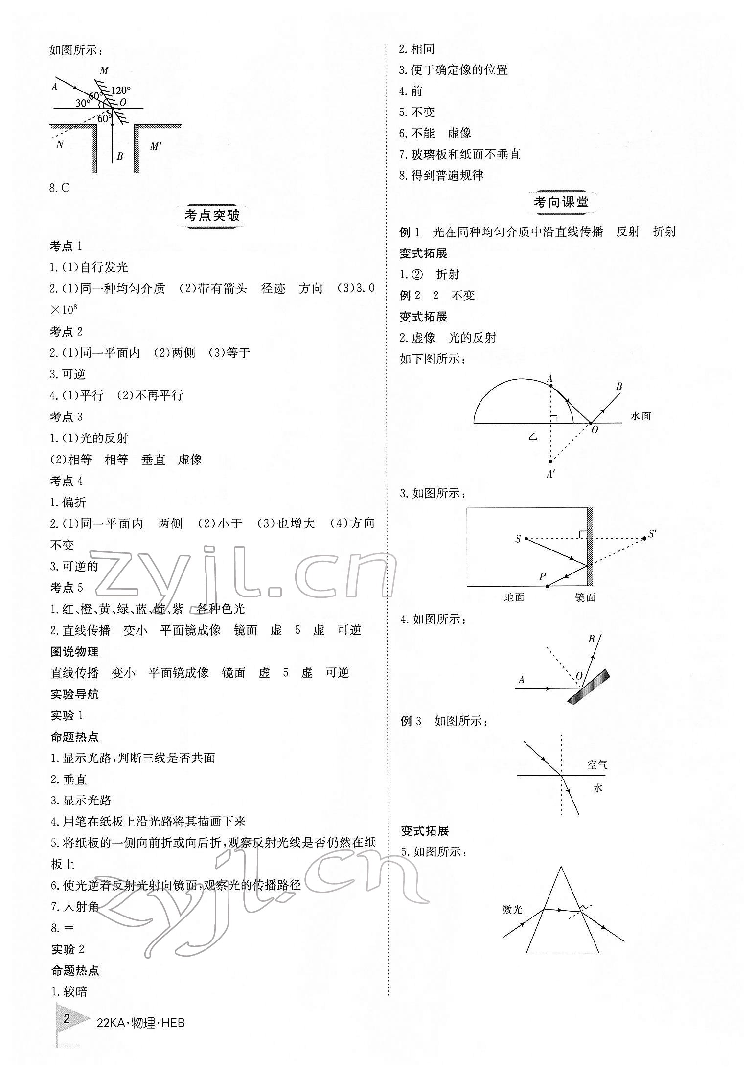 2022年金太阳教育金太阳考案物理河北专版 第2页