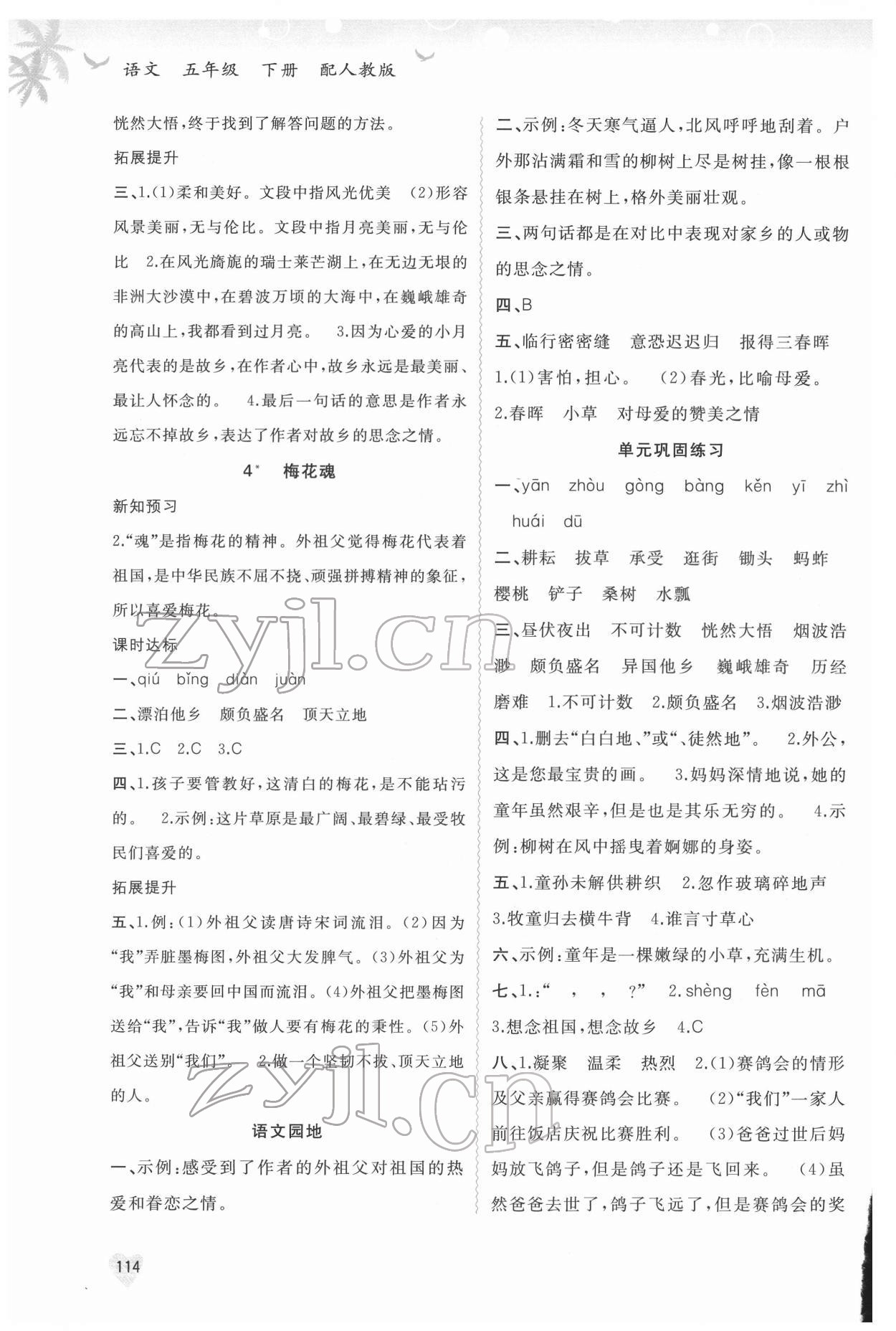 2022年新課程學(xué)習(xí)與測評同步學(xué)習(xí)五年級語文下冊人教版 第2頁