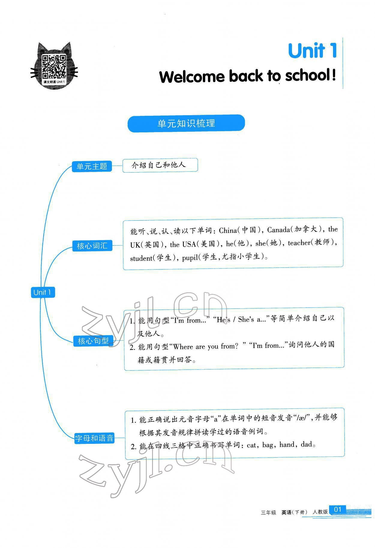 2022年学习之友三年级英语下册人教版 参考答案第2页