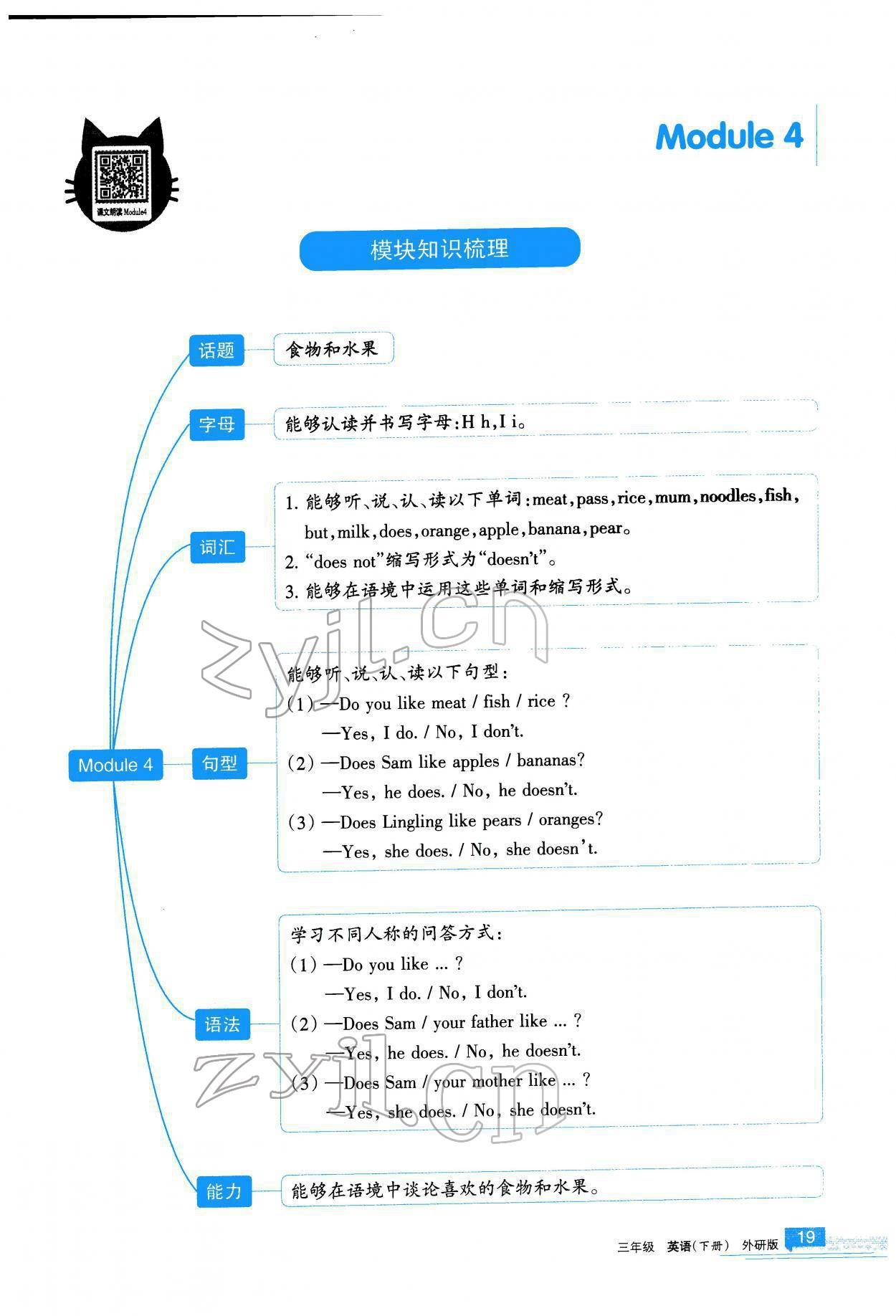 2022年學(xué)習(xí)之友三年級英語下冊外研版 參考答案第20頁