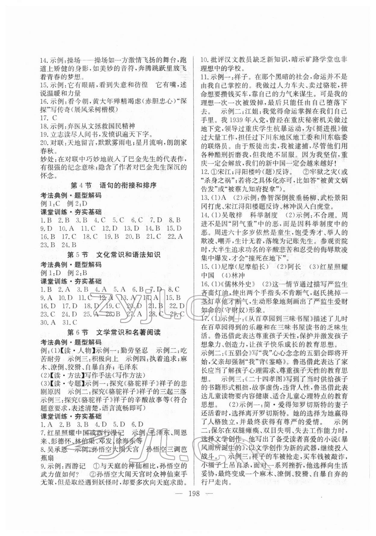 2022年中考復(fù)習(xí)指南長(zhǎng)江少年兒童出版社語(yǔ)文 第2頁(yè)