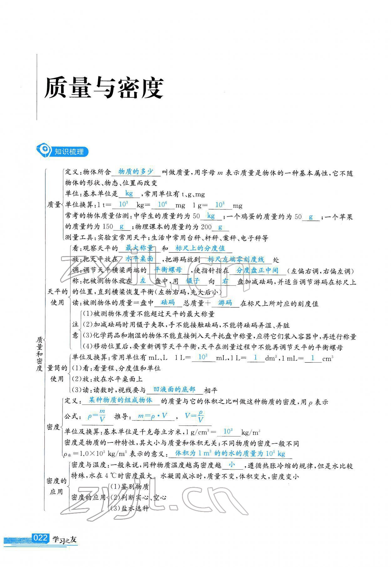 2022年學(xué)習(xí)之友九年級物理下冊人教版 參考答案第22頁