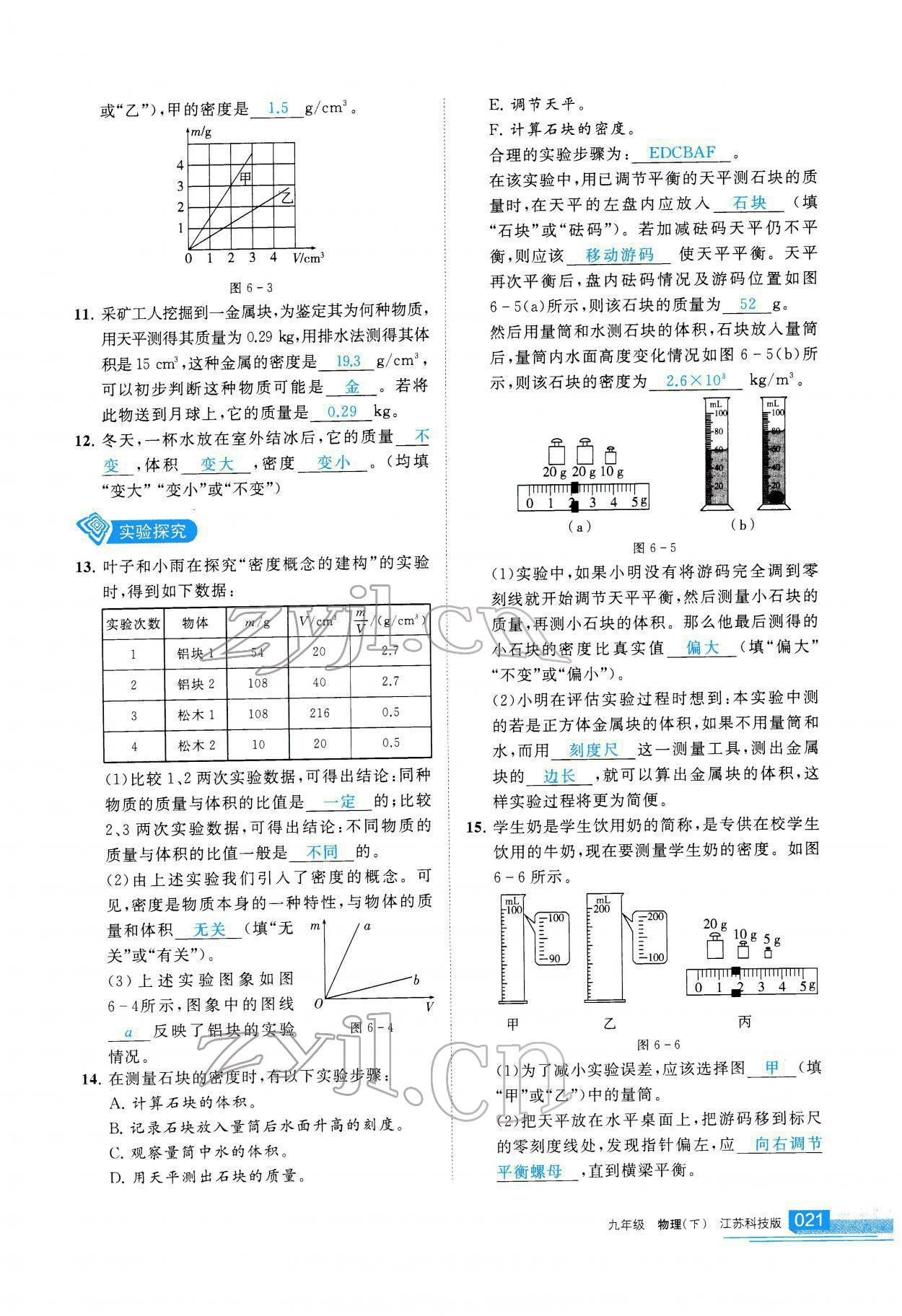 2022年學習之友九年級物理下冊蘇科版 參考答案第22頁