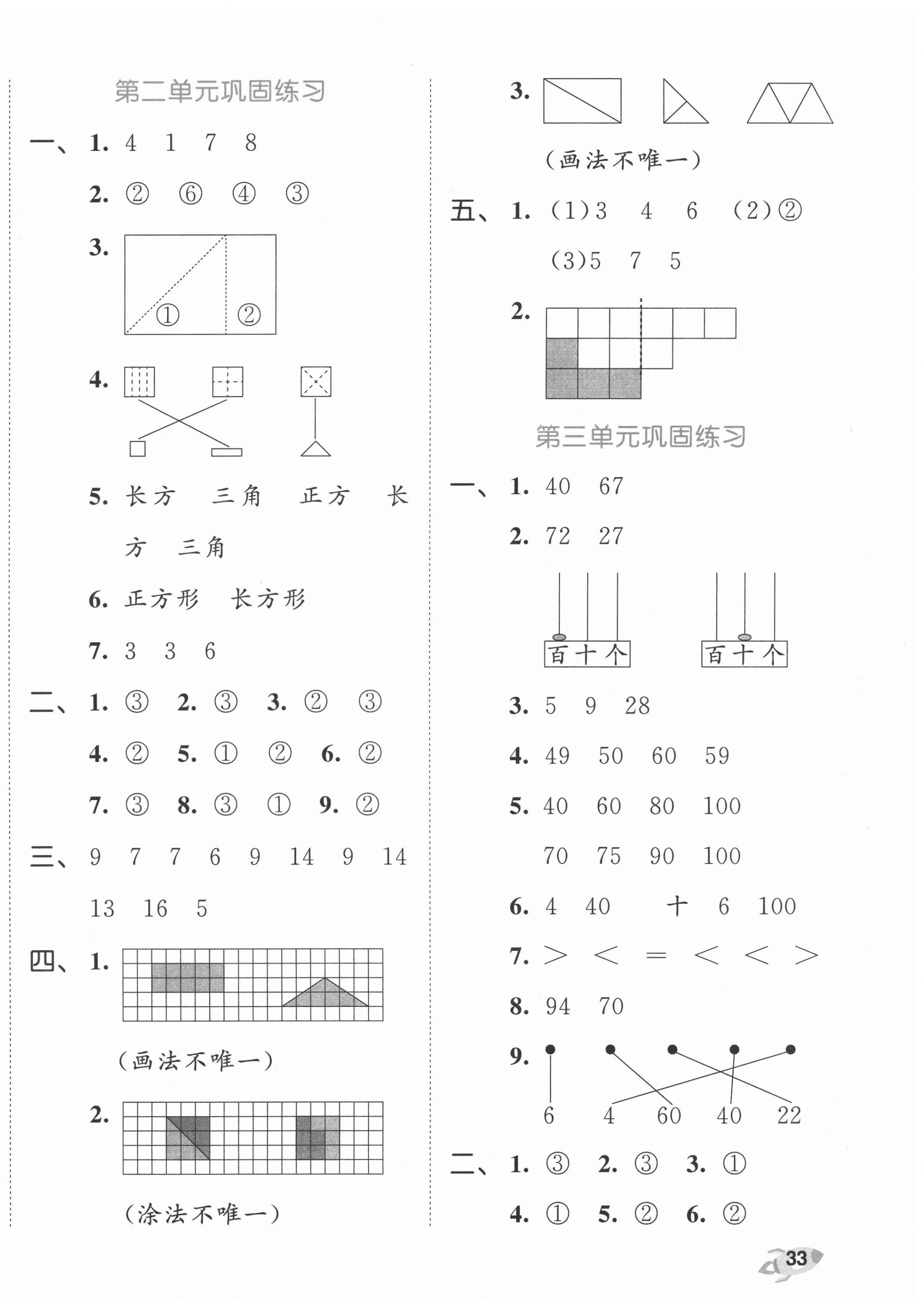 2022年53全優卷一年級數學下冊蘇教版 第2頁