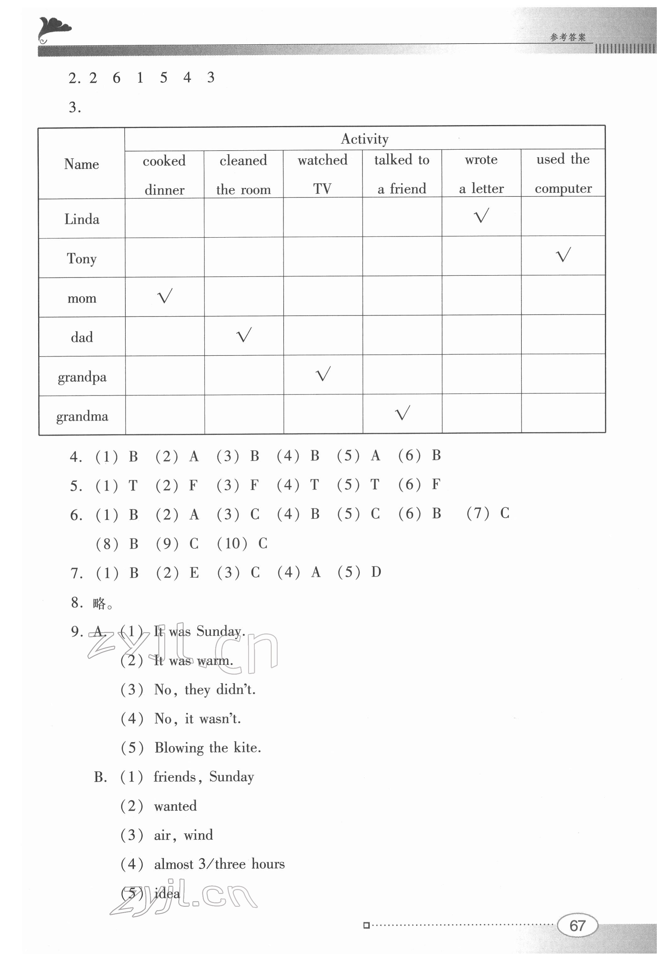 2022年南方新課堂金牌學(xué)案六年級(jí)英語(yǔ)下冊(cè)粵人版 第5頁(yè)