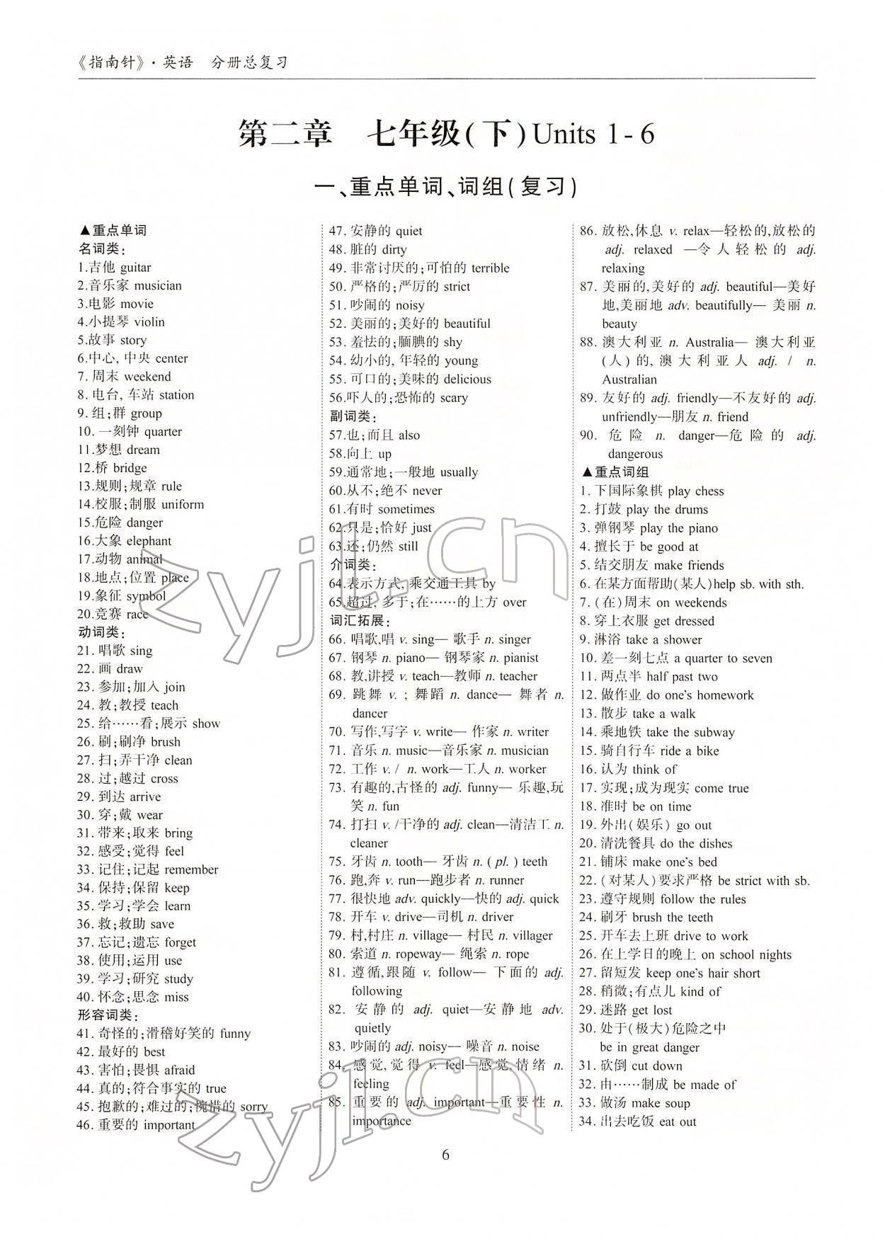 2022年指南针高分必备英语人教版 参考答案第6页