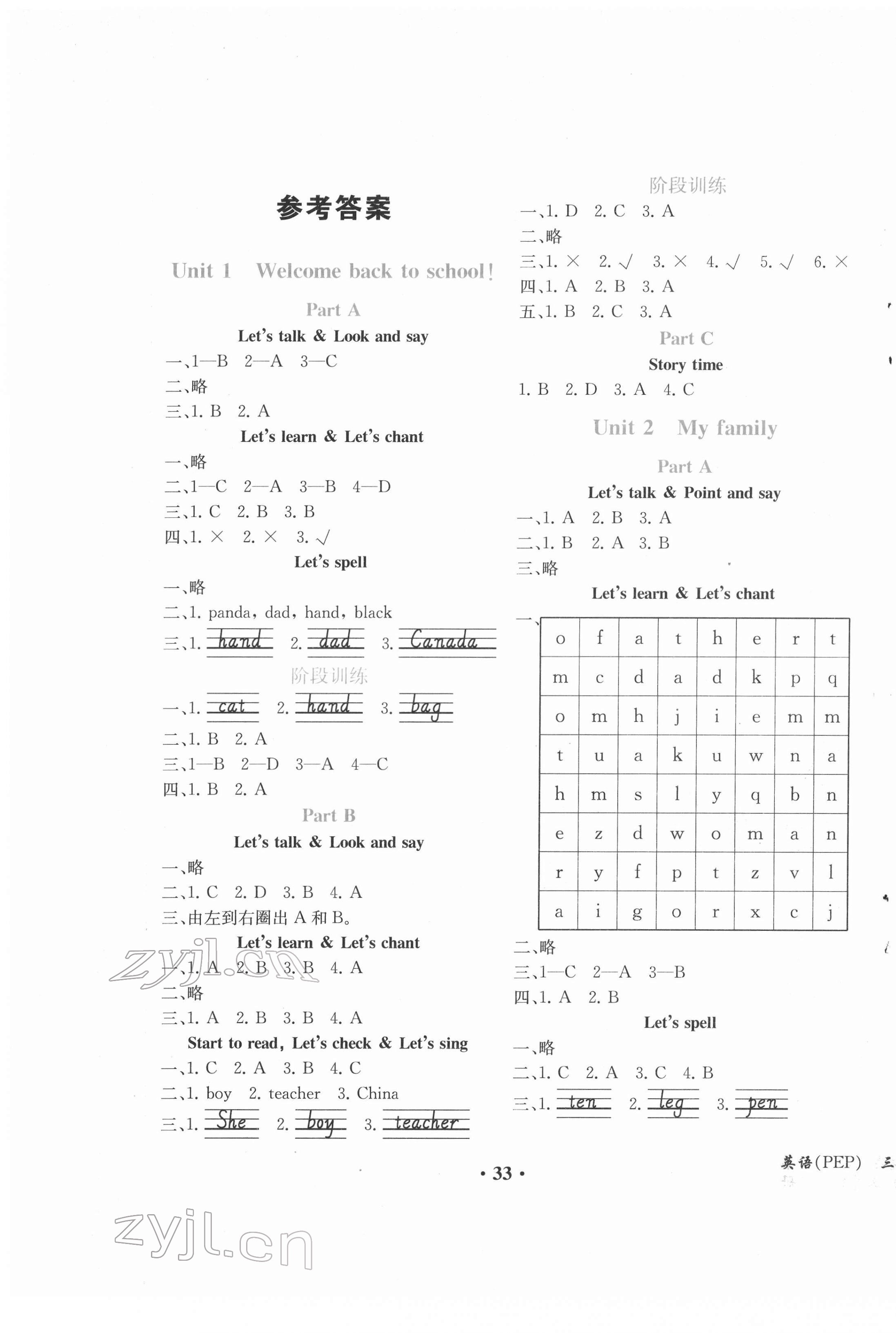 2022年勝券在握同步解析與測評三年級英語下冊人教版重慶專版 第1頁