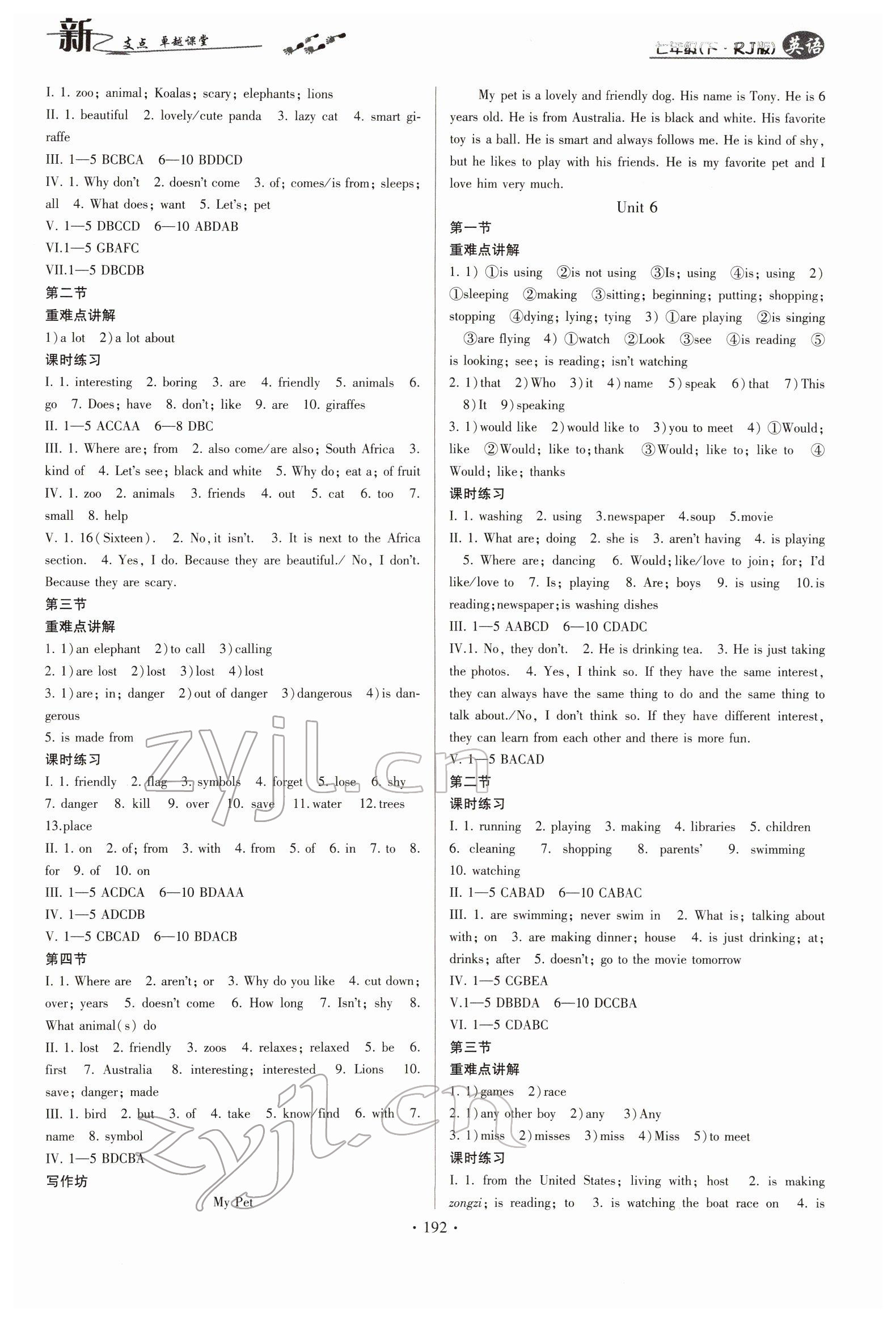 2022年新支點(diǎn)卓越課堂七年級(jí)英語(yǔ)下冊(cè)人教版 第4頁(yè)