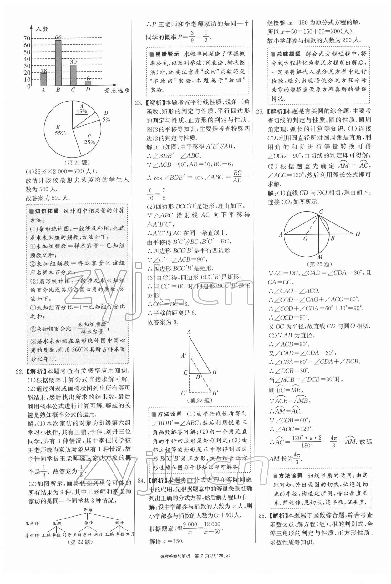 2022年揚(yáng)州市中考復(fù)習(xí)制勝金卷數(shù)學(xué) 第7頁