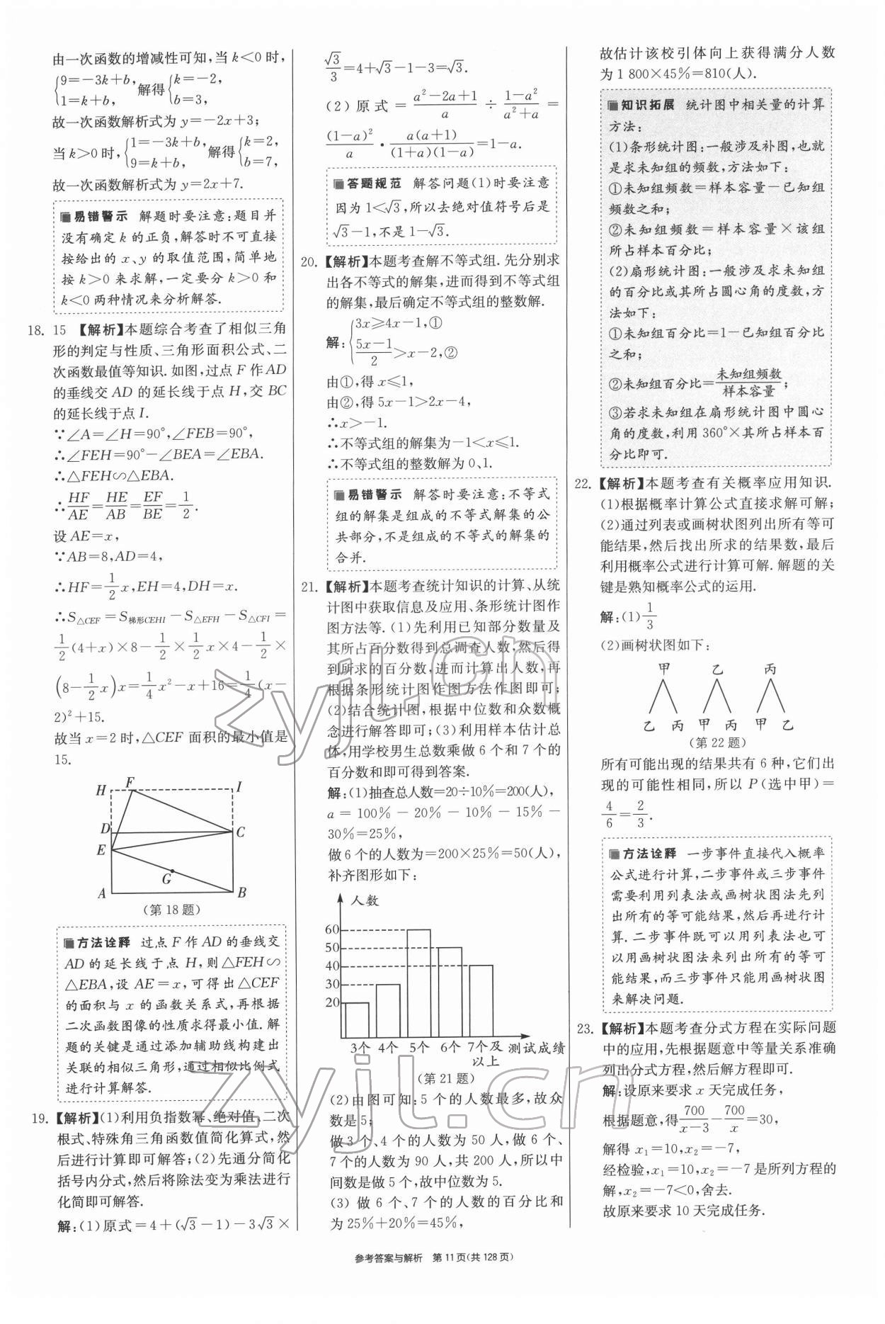 2022年揚州市中考復(fù)習(xí)制勝金卷數(shù)學(xué) 第11頁