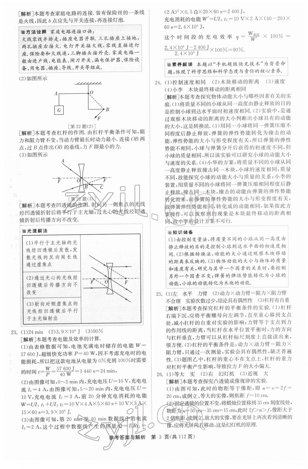 2022年揚(yáng)州市中考復(fù)習(xí)制勝金卷物理 第3頁