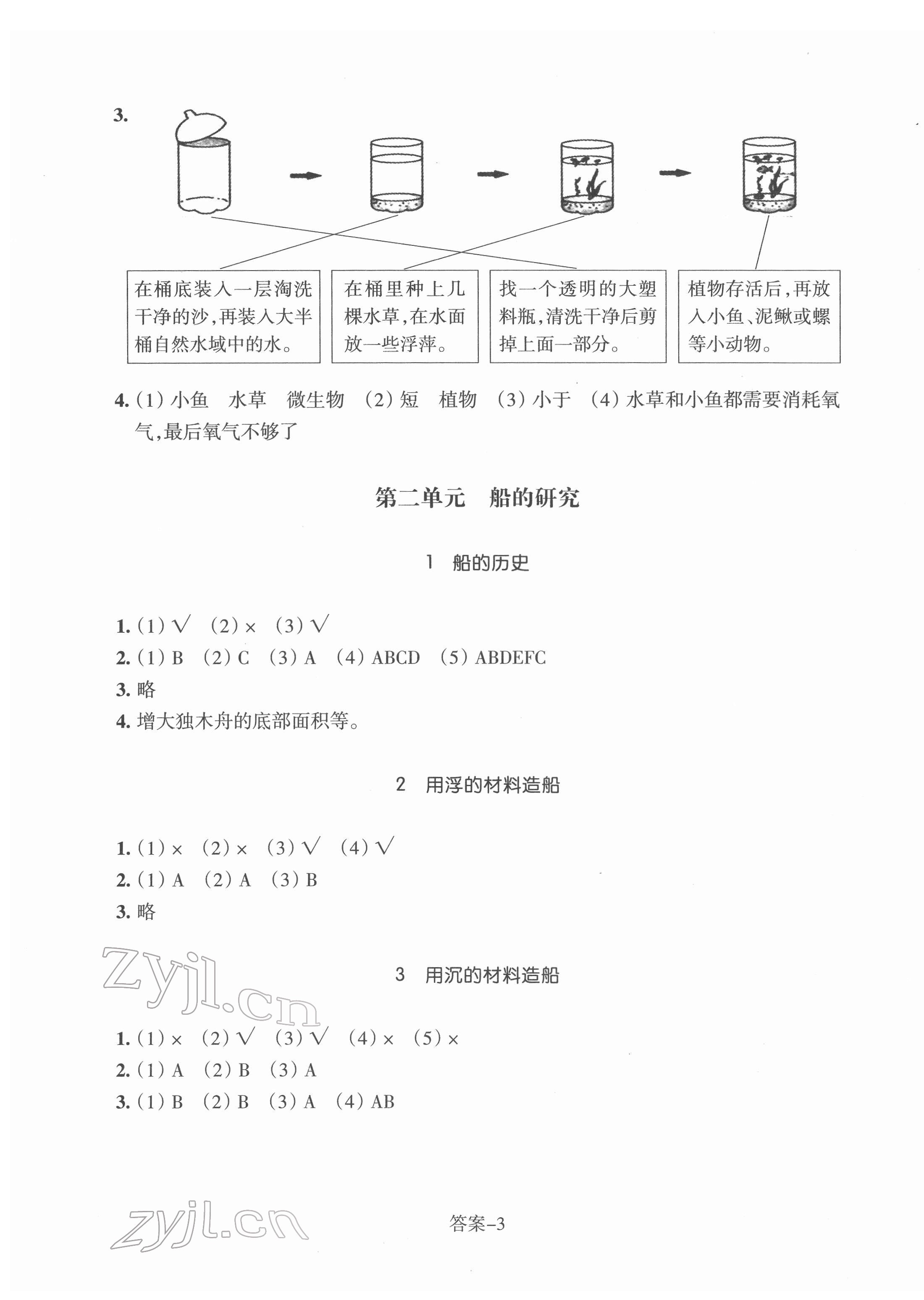 2022年每课一练浙江少年儿童出版社五年级科学下册教科版 第3页