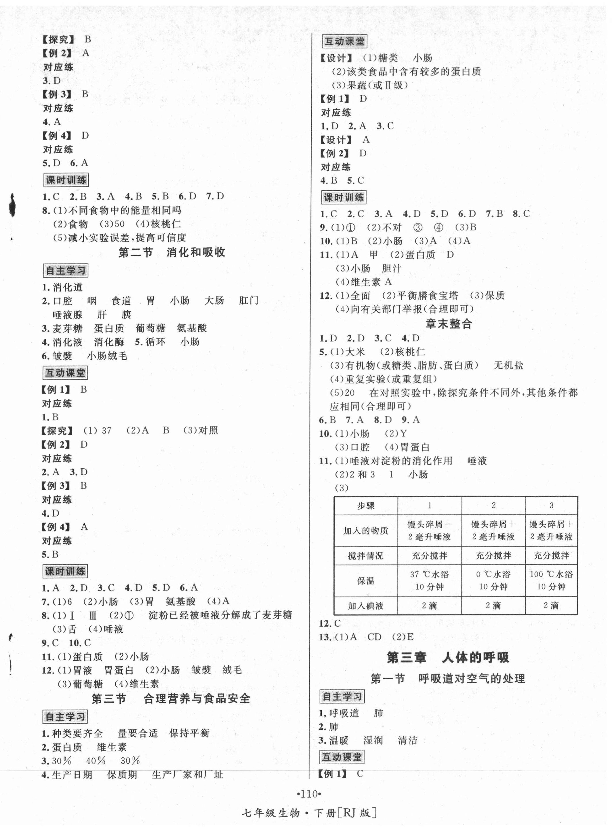 2022年優(yōu)學(xué)名師名題七年級(jí)生物下冊(cè)人教版 第2頁(yè)