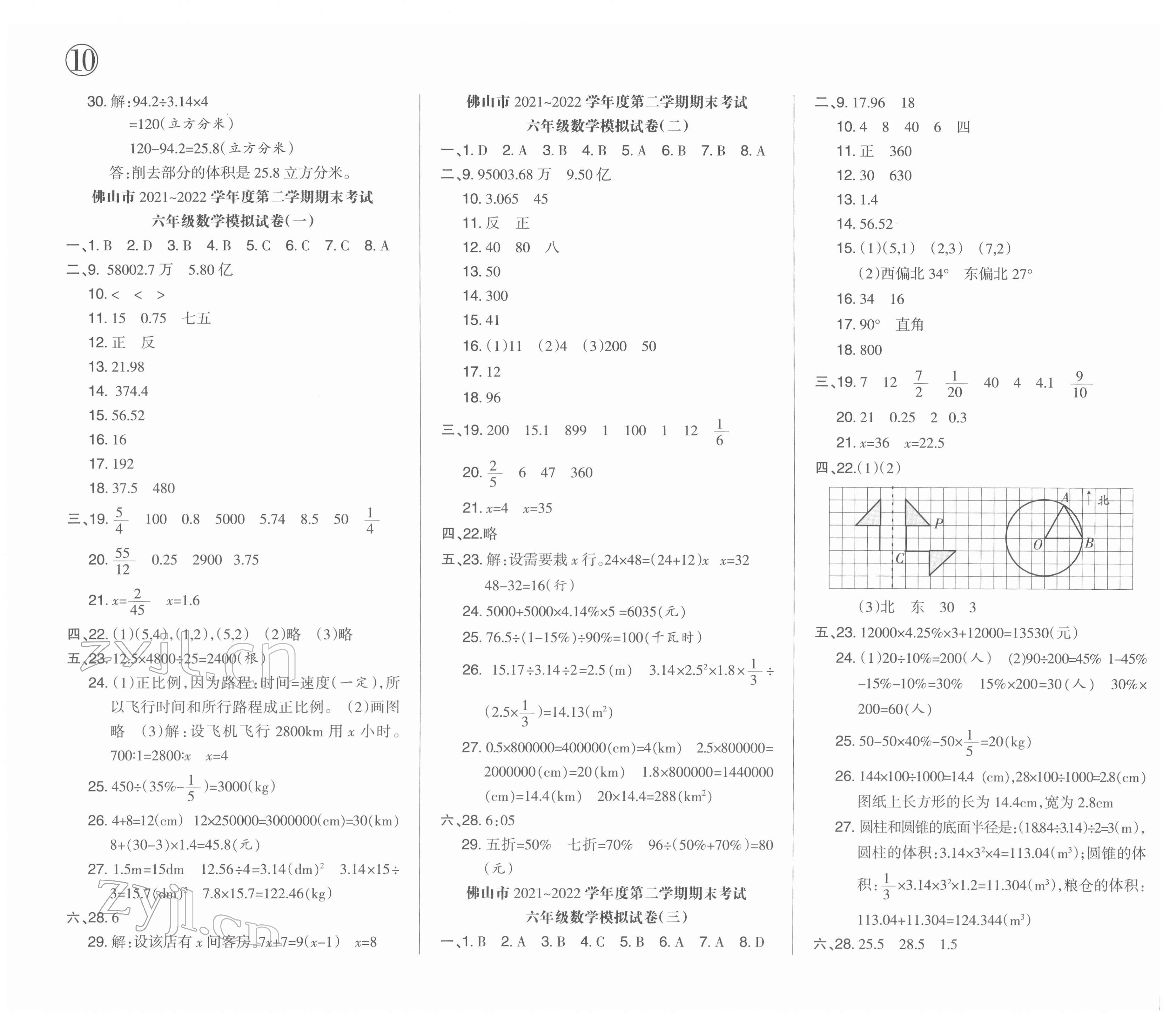 2022年廣東小學(xué)畢業(yè)總復(fù)習(xí)數(shù)學(xué)佛山專版 第3頁(yè)