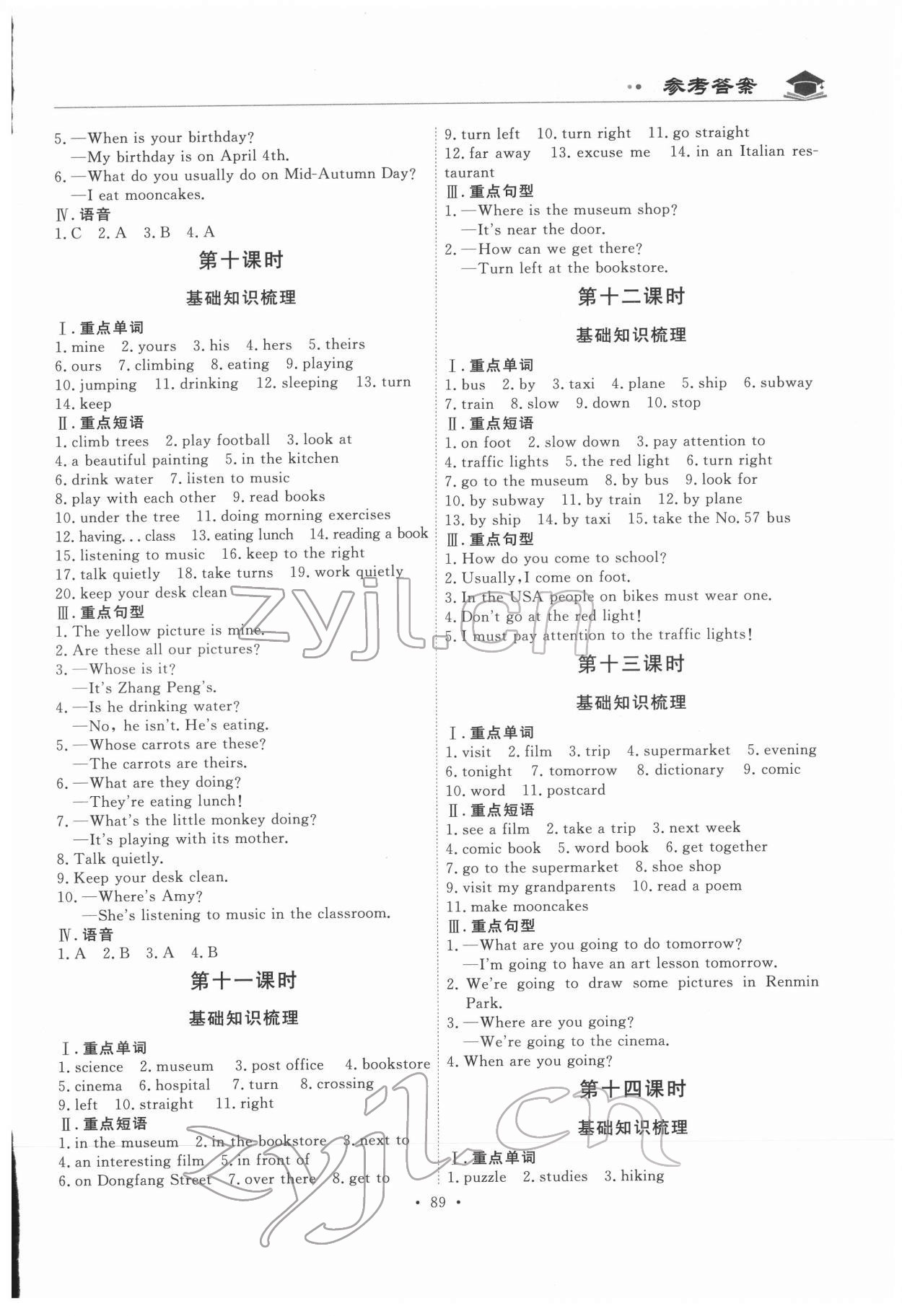 2022年廣東小學(xué)畢業(yè)總復(fù)習(xí)英語佛山專版 第5頁