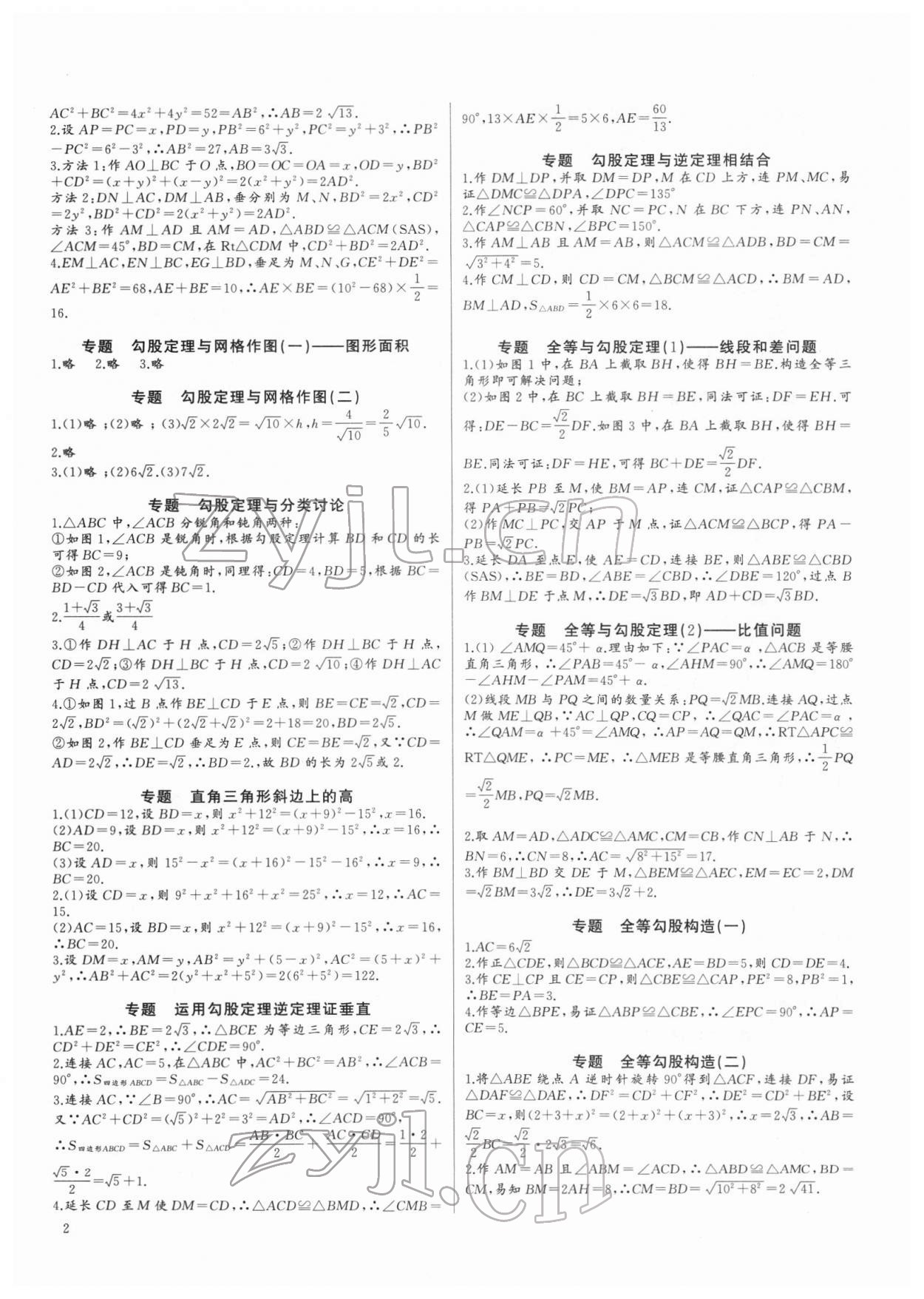 2022年新課堂新觀察培優(yōu)講練八年級數(shù)學(xué)下冊人教版 第2頁