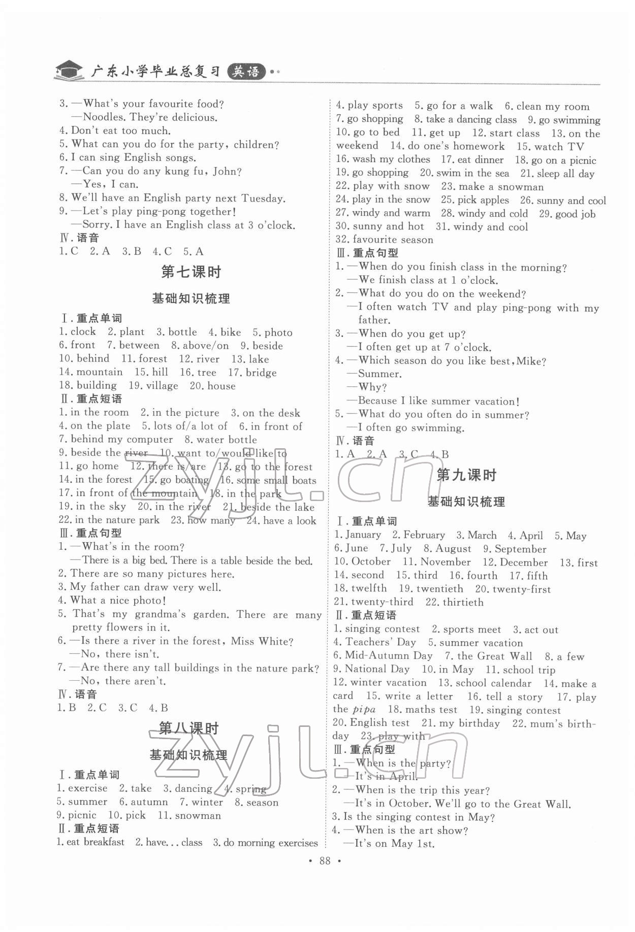 2022年廣東小學畢業(yè)總復習英語 第4頁