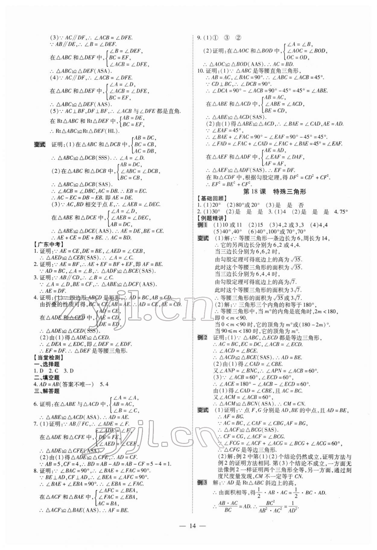 2022年名師中考數學廣東專用 第14頁