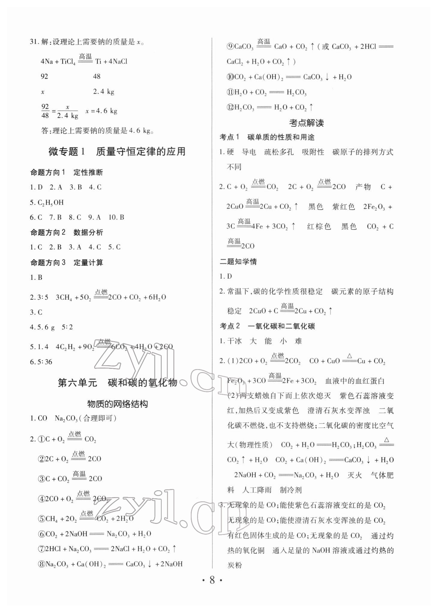 2022年理想中考化学中考河南专版 第8页