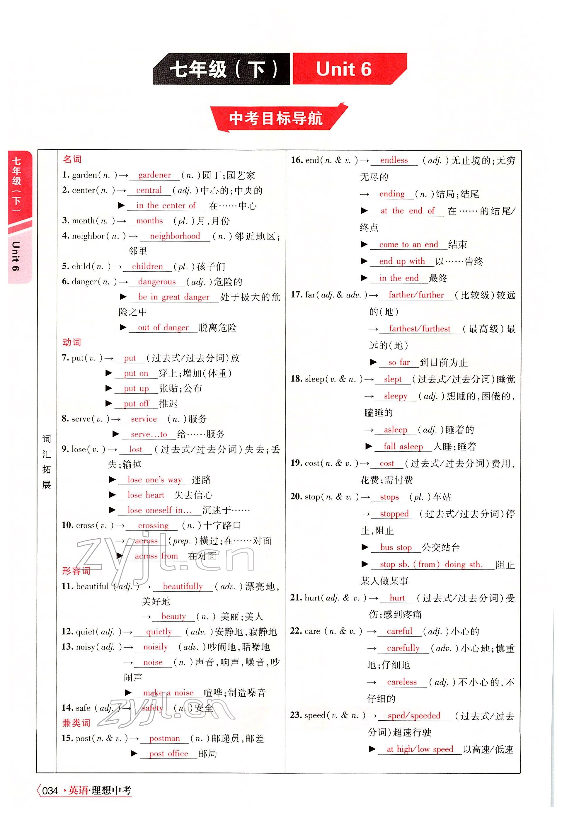 2022年理想中考英语河南专版 参考答案第62页