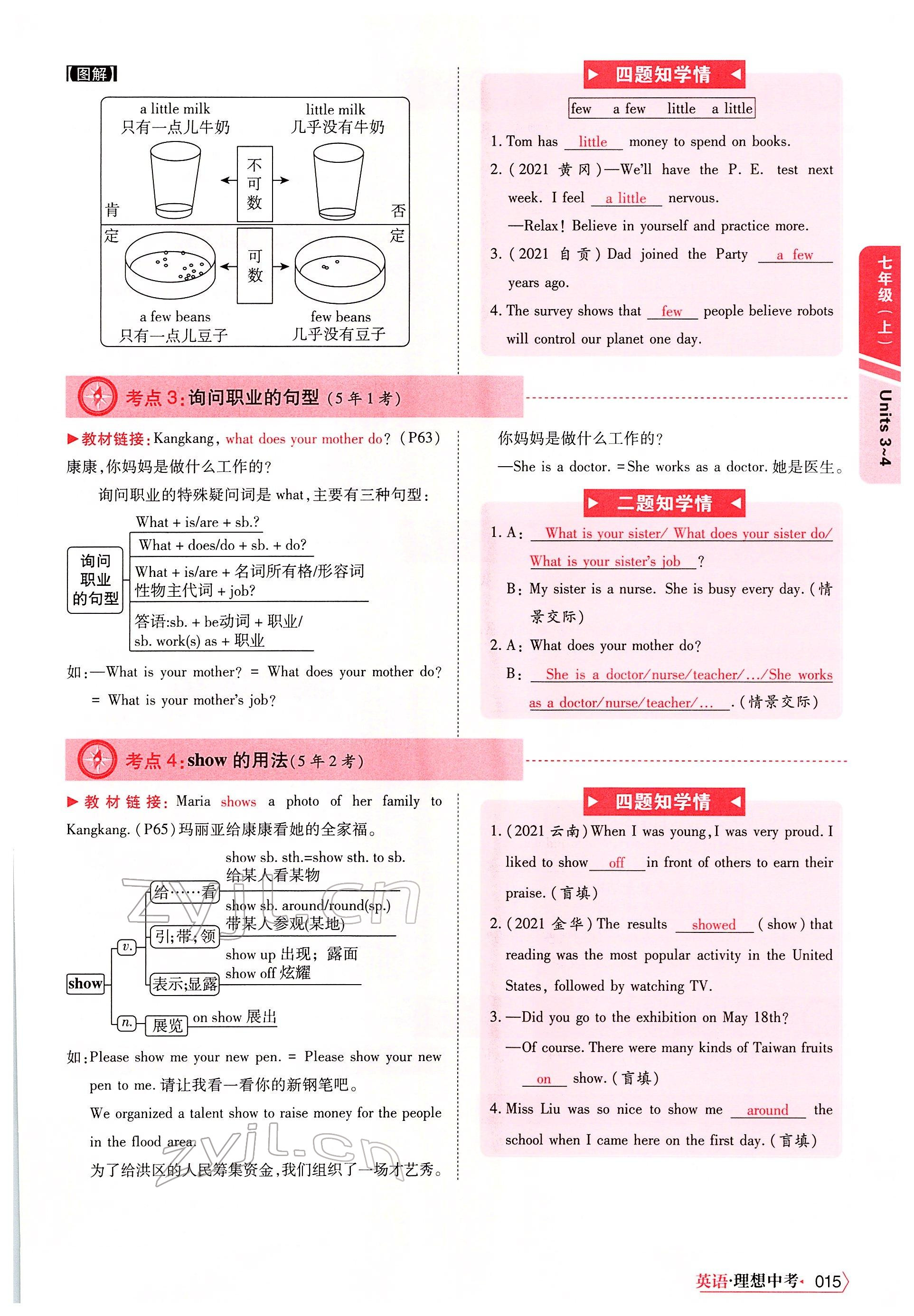 2022年理想中考英语河南专版 参考答案第24页