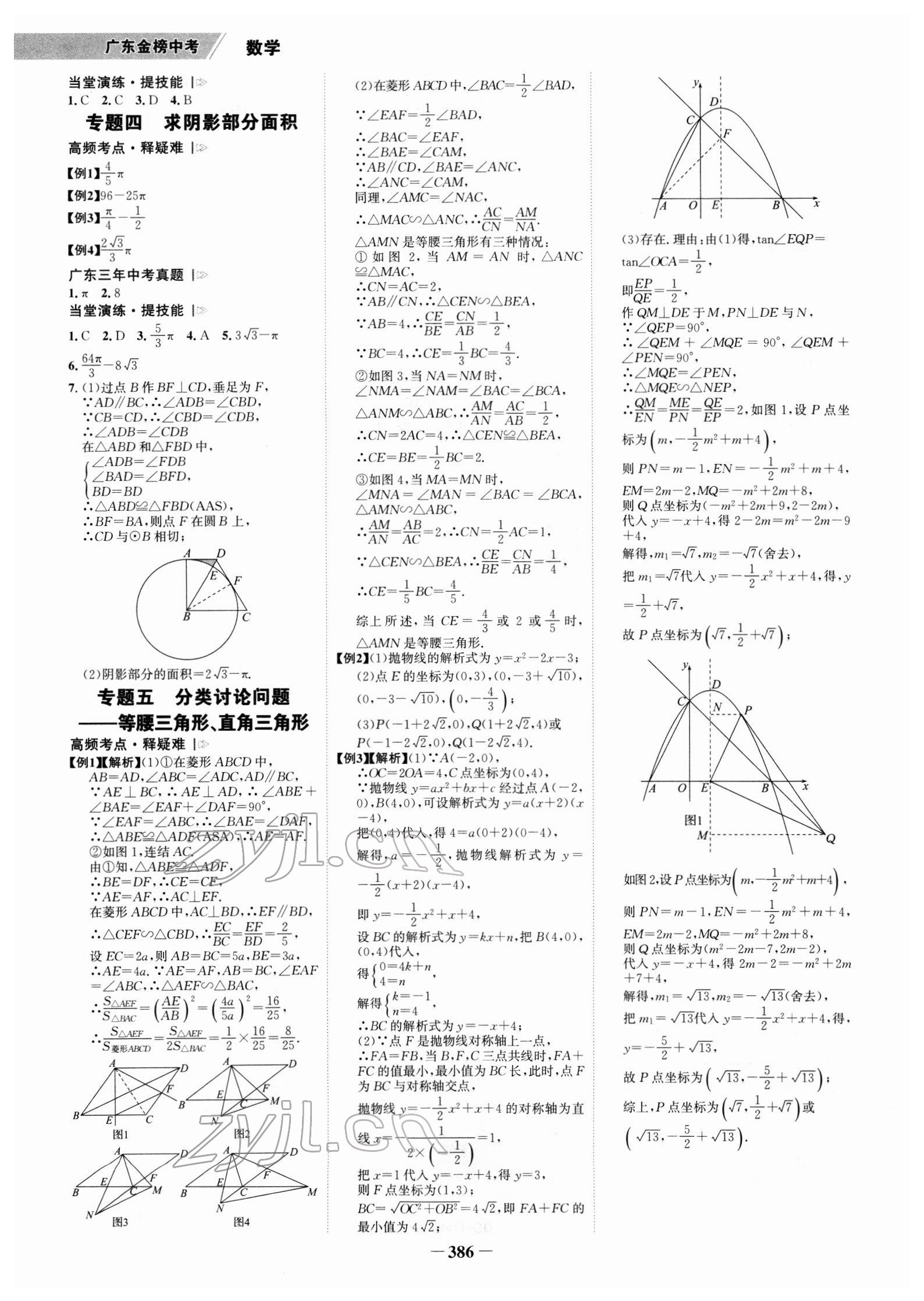 2022年世紀(jì)金榜金榜中考數(shù)學(xué)廣東專版 參考答案第13頁