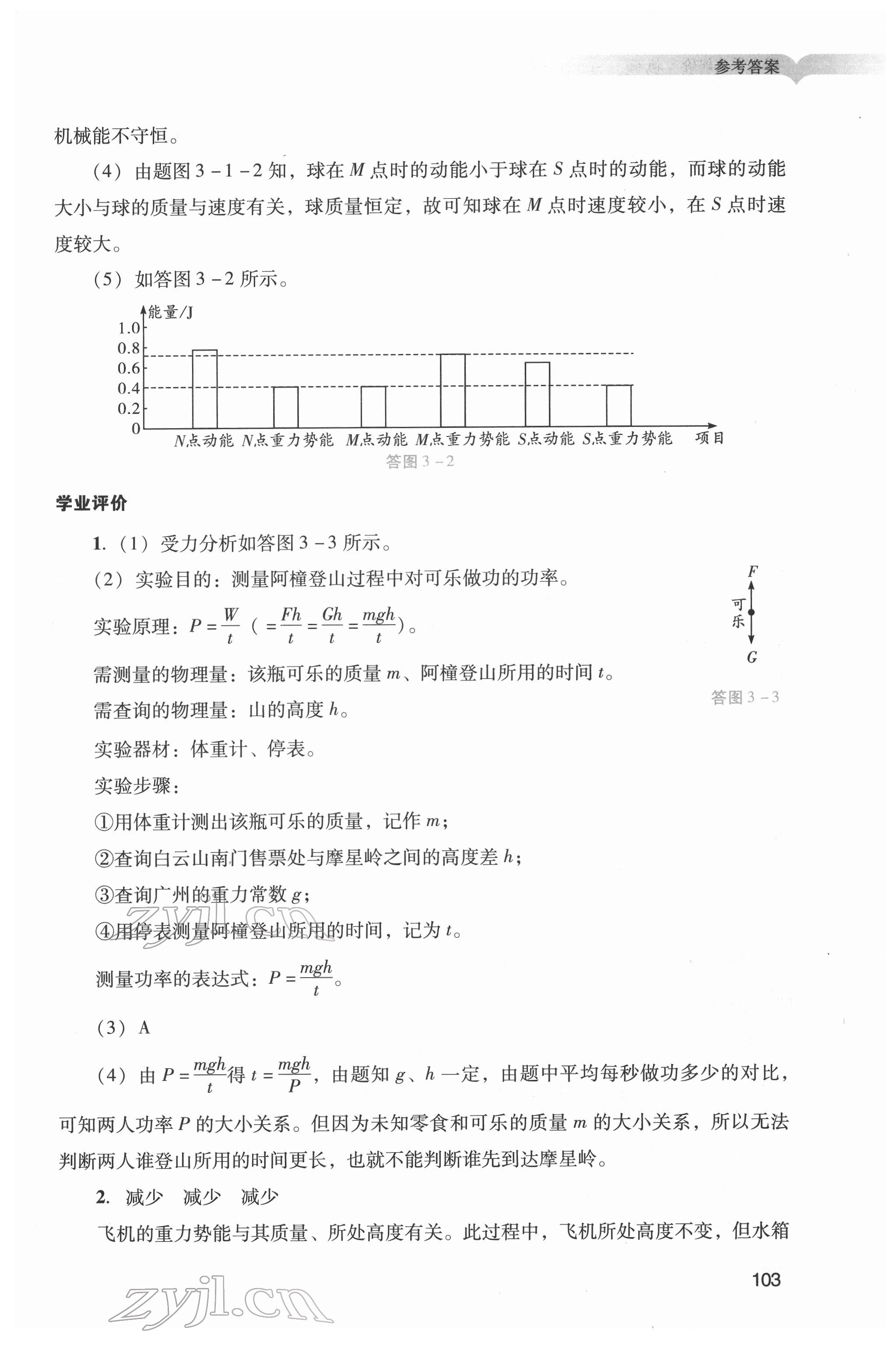 2022年陽光學(xué)業(yè)評價九年級物理下冊人教版 第7頁