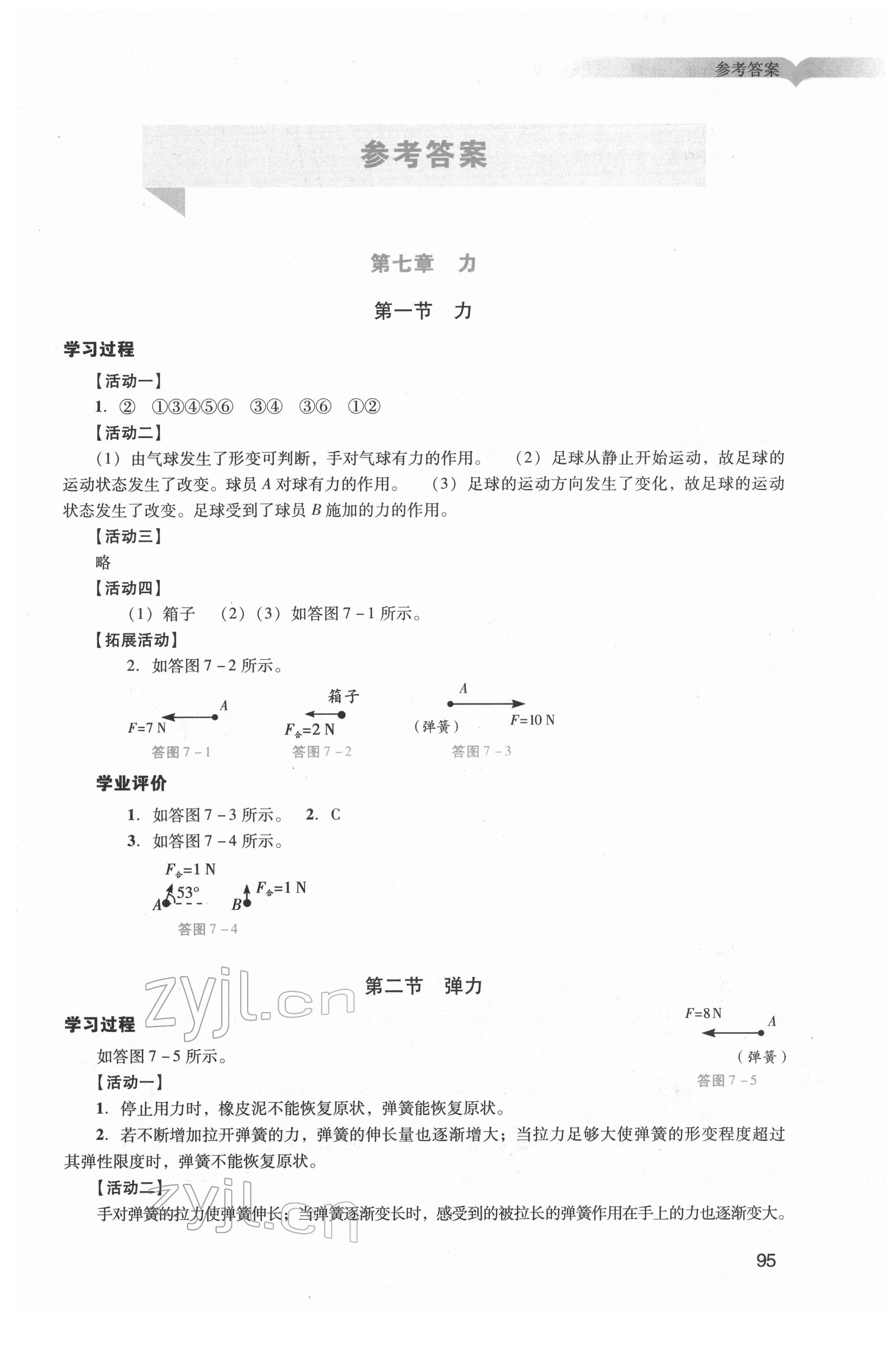 2022年陽(yáng)光學(xué)業(yè)評(píng)價(jià)八年級(jí)物理下冊(cè)人教版 第1頁(yè)