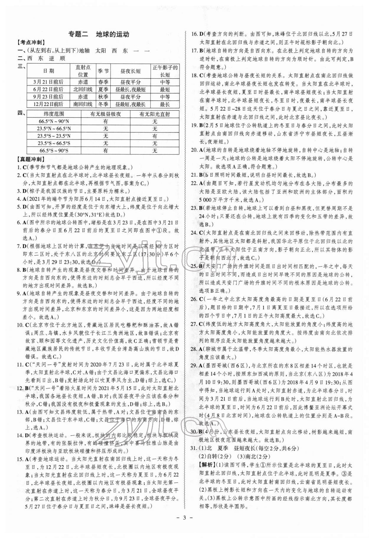 2022年中考冲刺地理广东专版 第3页