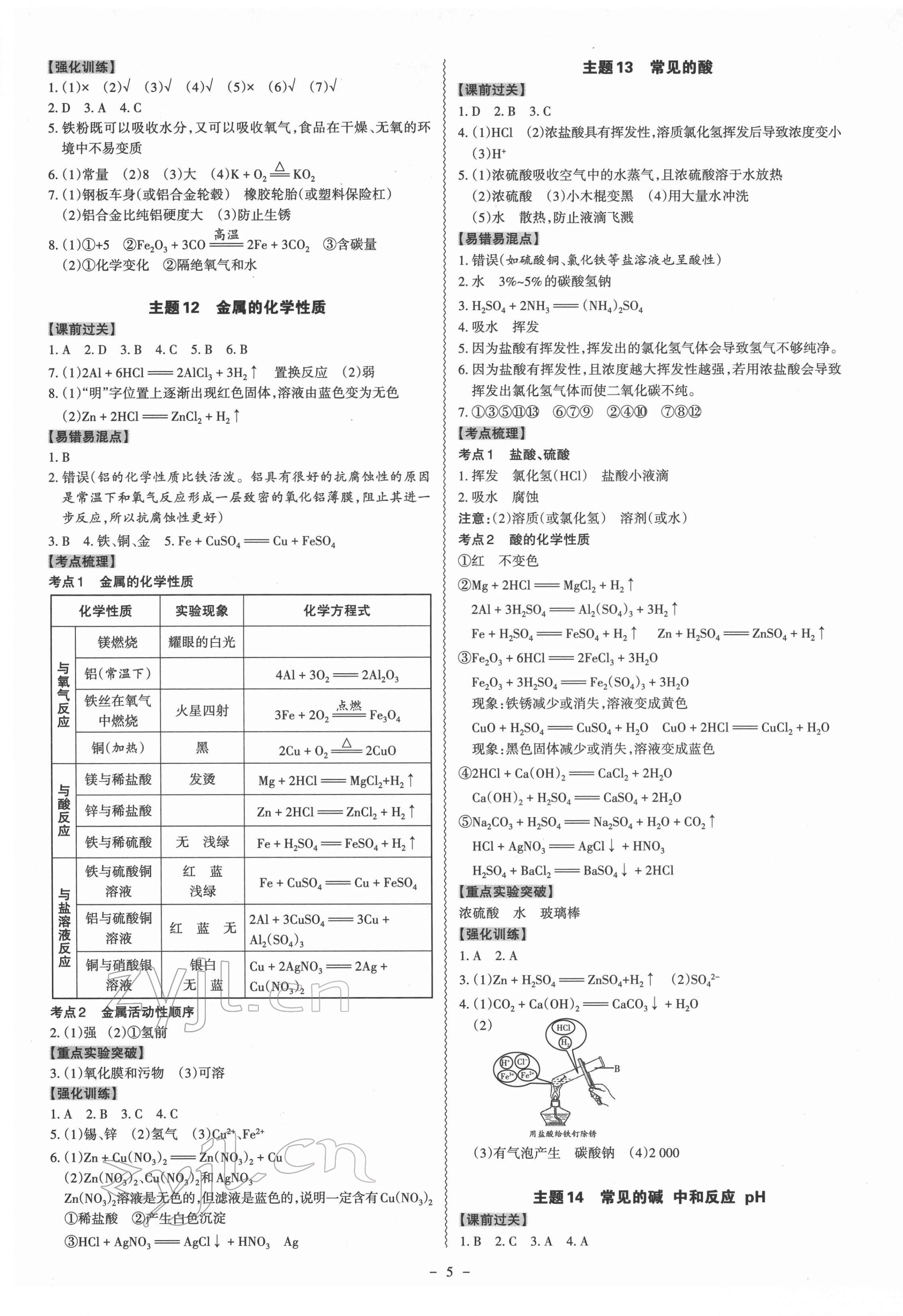 2022年中考冲刺化学广东专版 第5页