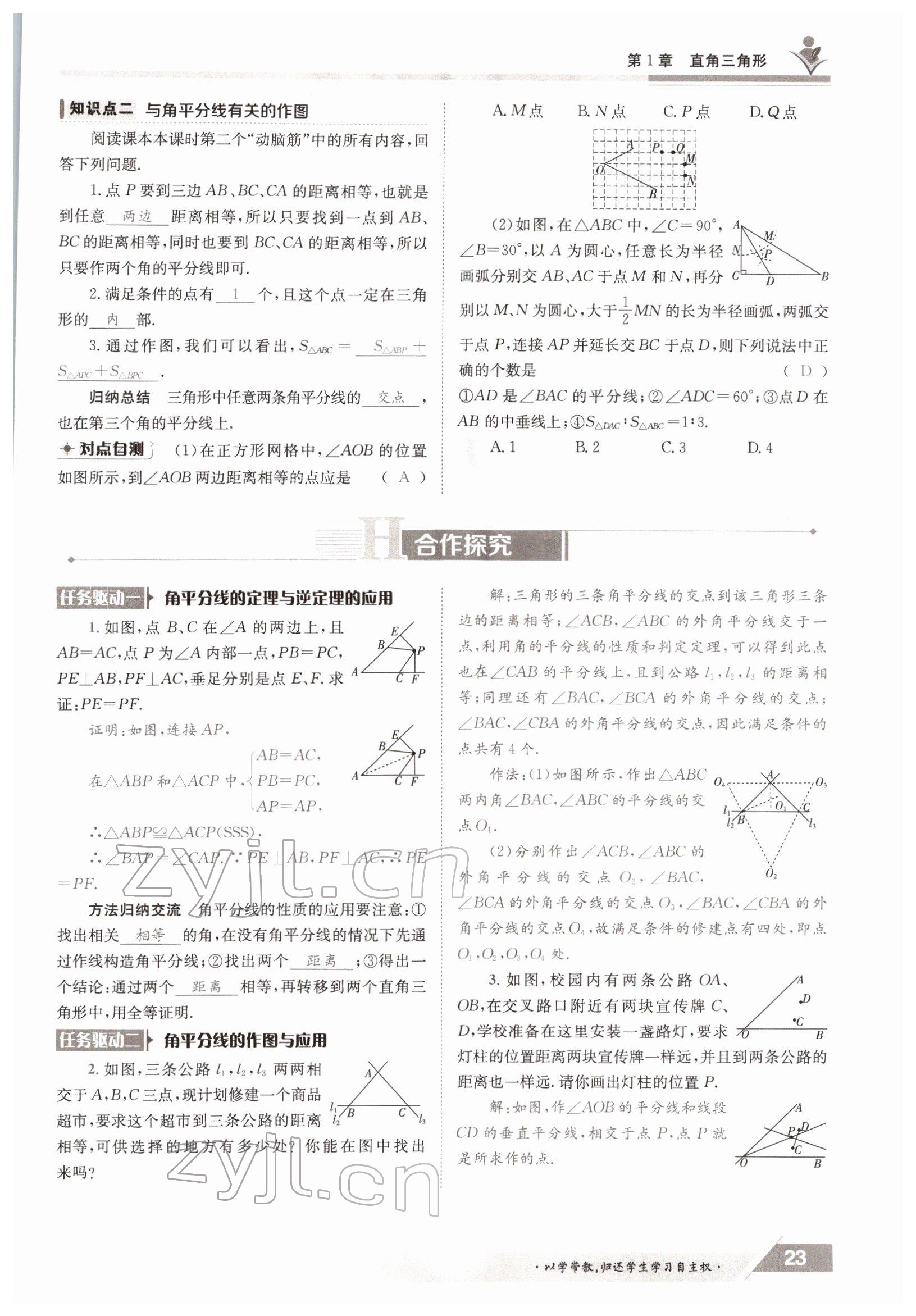 2022年金太陽導(dǎo)學(xué)案八年級數(shù)學(xué)下冊湘教版 參考答案第23頁