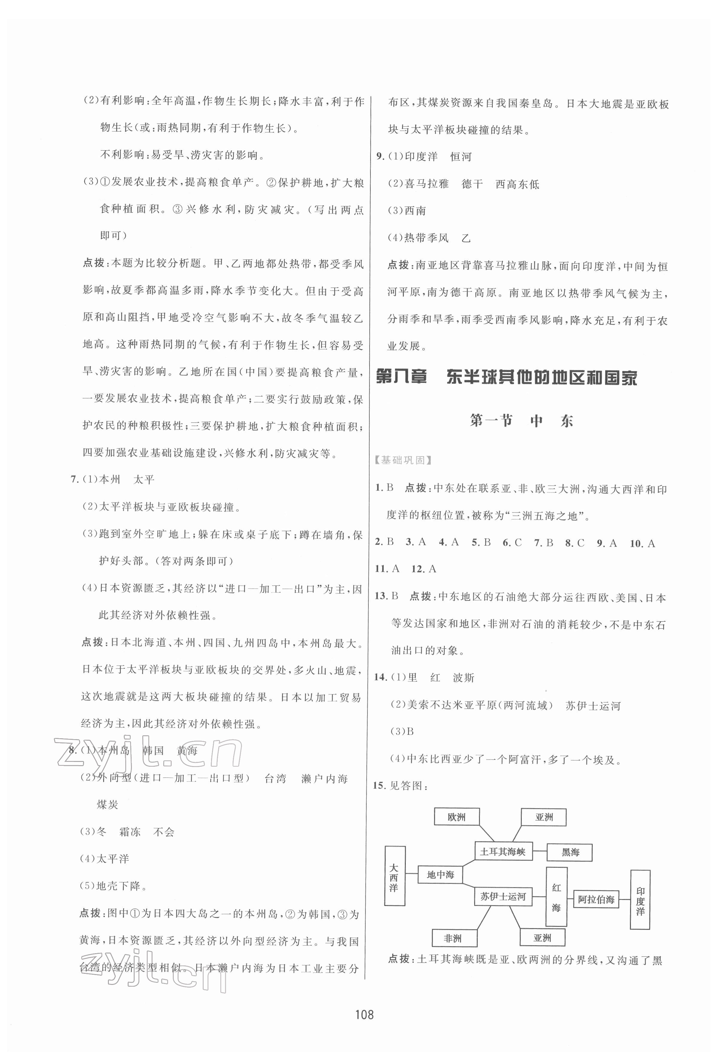 2022年三维数字课堂七年级地理下册人教版 第6页