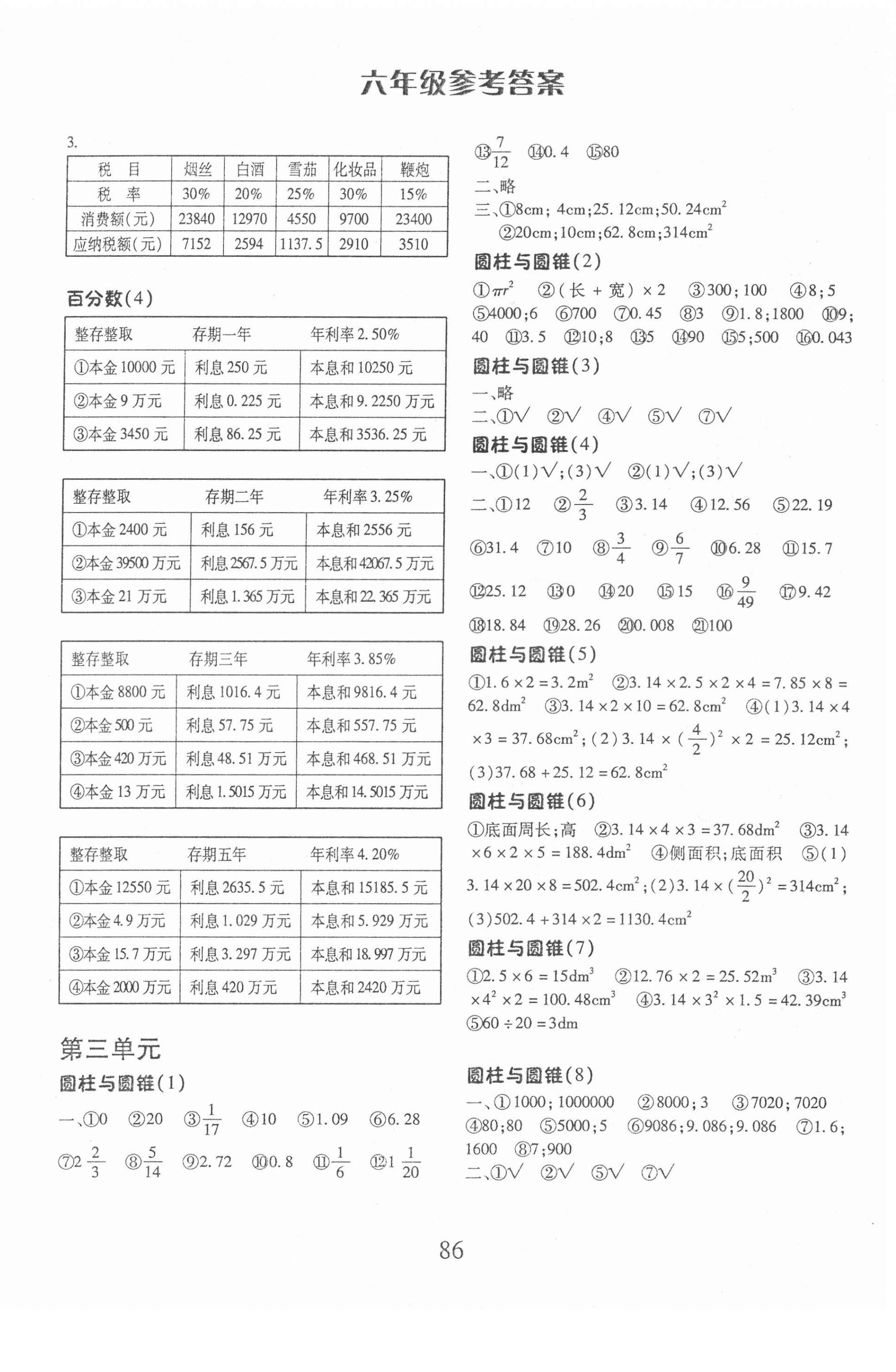 2022年每日10分鐘口算心算速算天天練六年級(jí)數(shù)學(xué)下冊(cè)人教版 第2頁